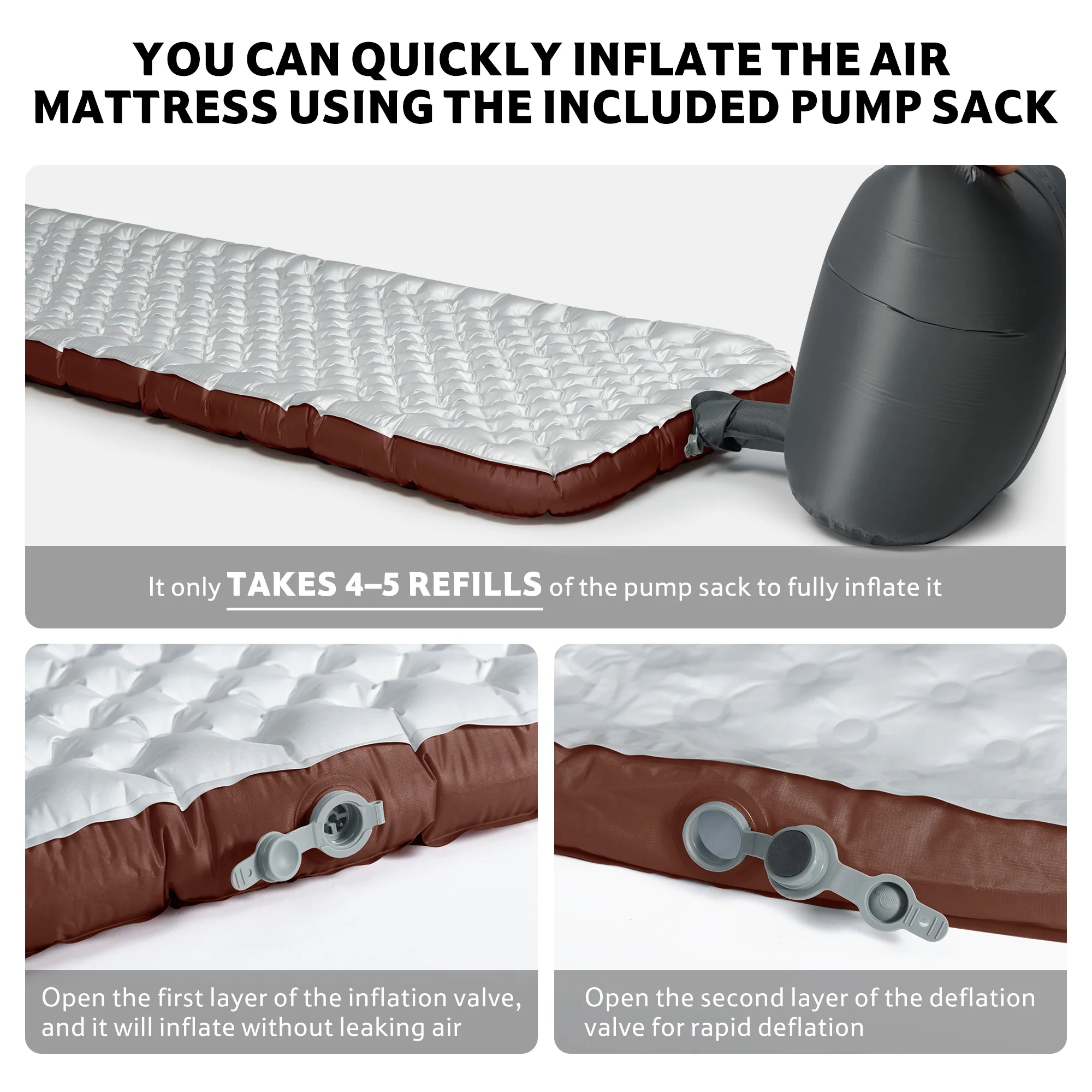 TuYe™ R5.8 Ultralight Inflatable Pad with Reinforced Sidewalls - Image 5