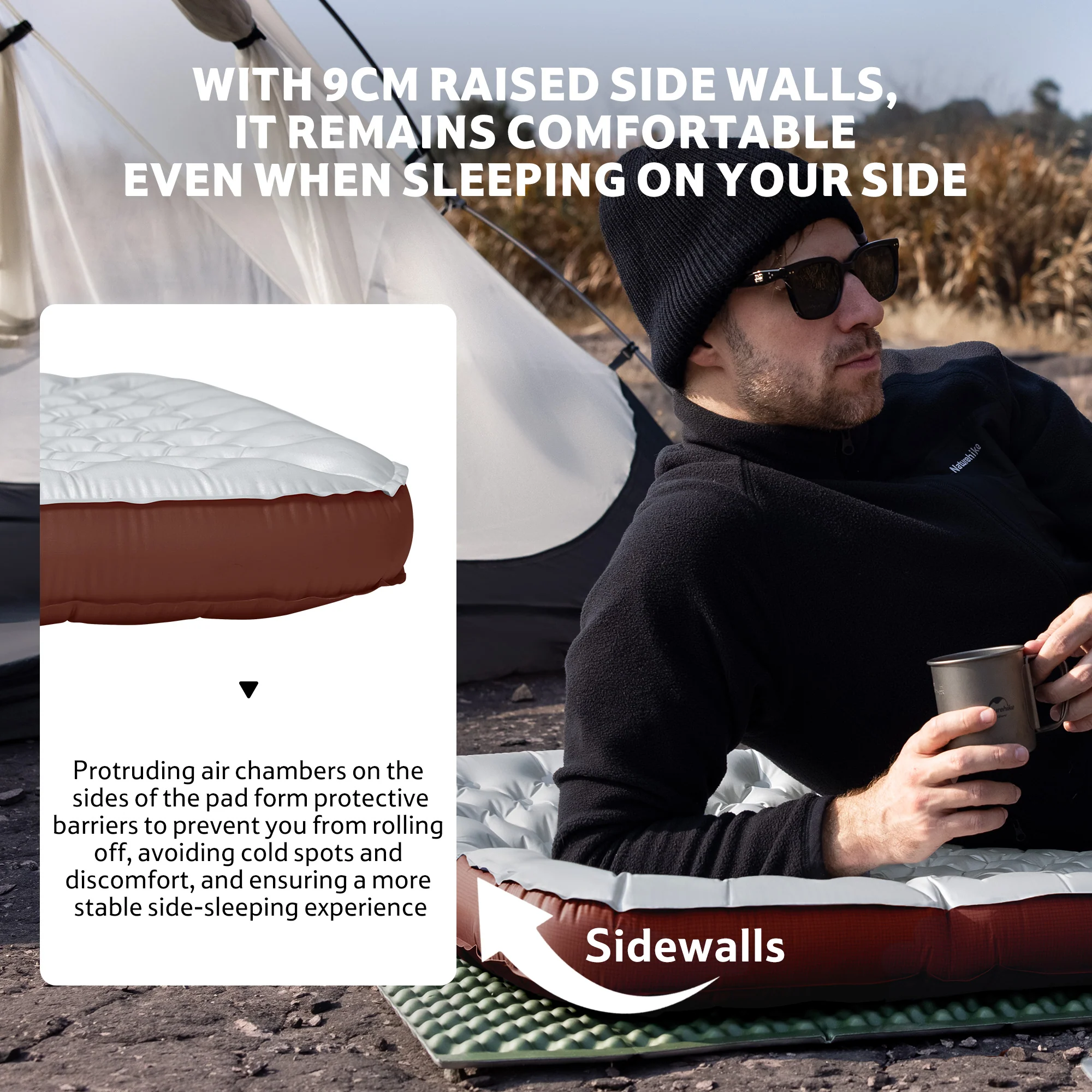 TuYe™ R5.8 Ultralight Inflatable Pad with Reinforced Sidewalls - Image 7
