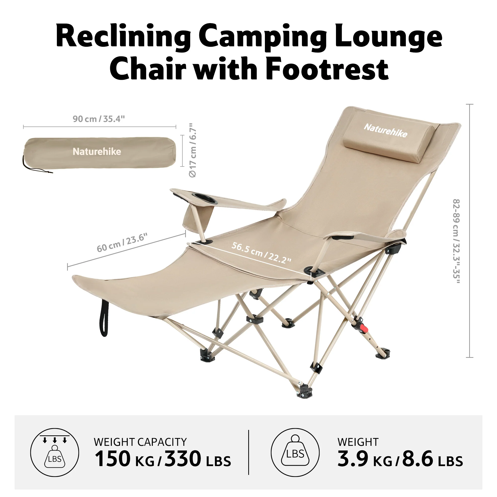 SeaStar™ High-Back Camping Chair with Footrest - Image 11