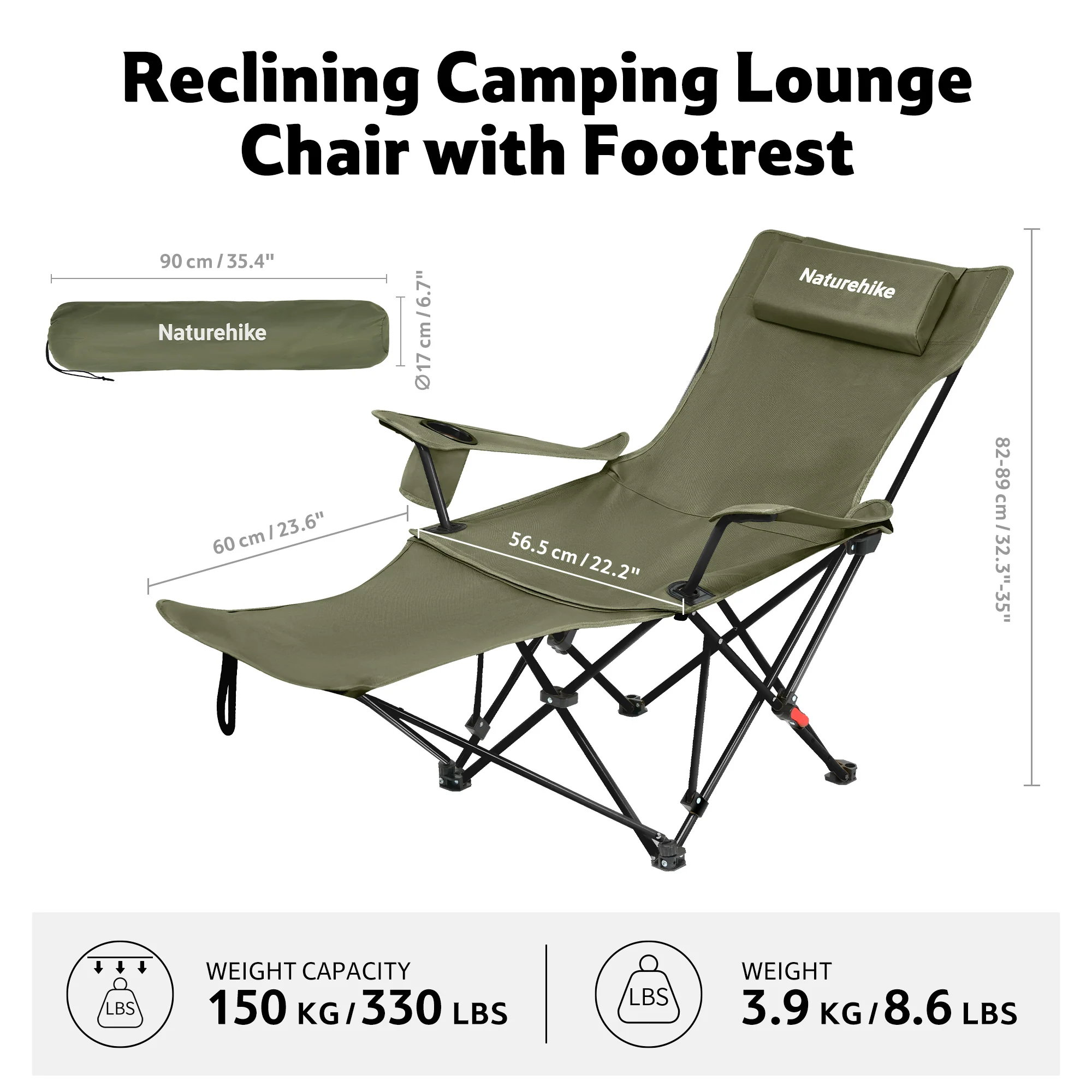 SeaStar™ High-Back Camping Chair with Footrest - Image 12