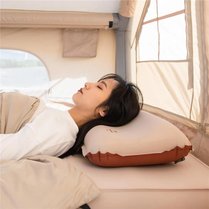 3D Hybrid Foam-Inflatable Camping Pillow - Image 3