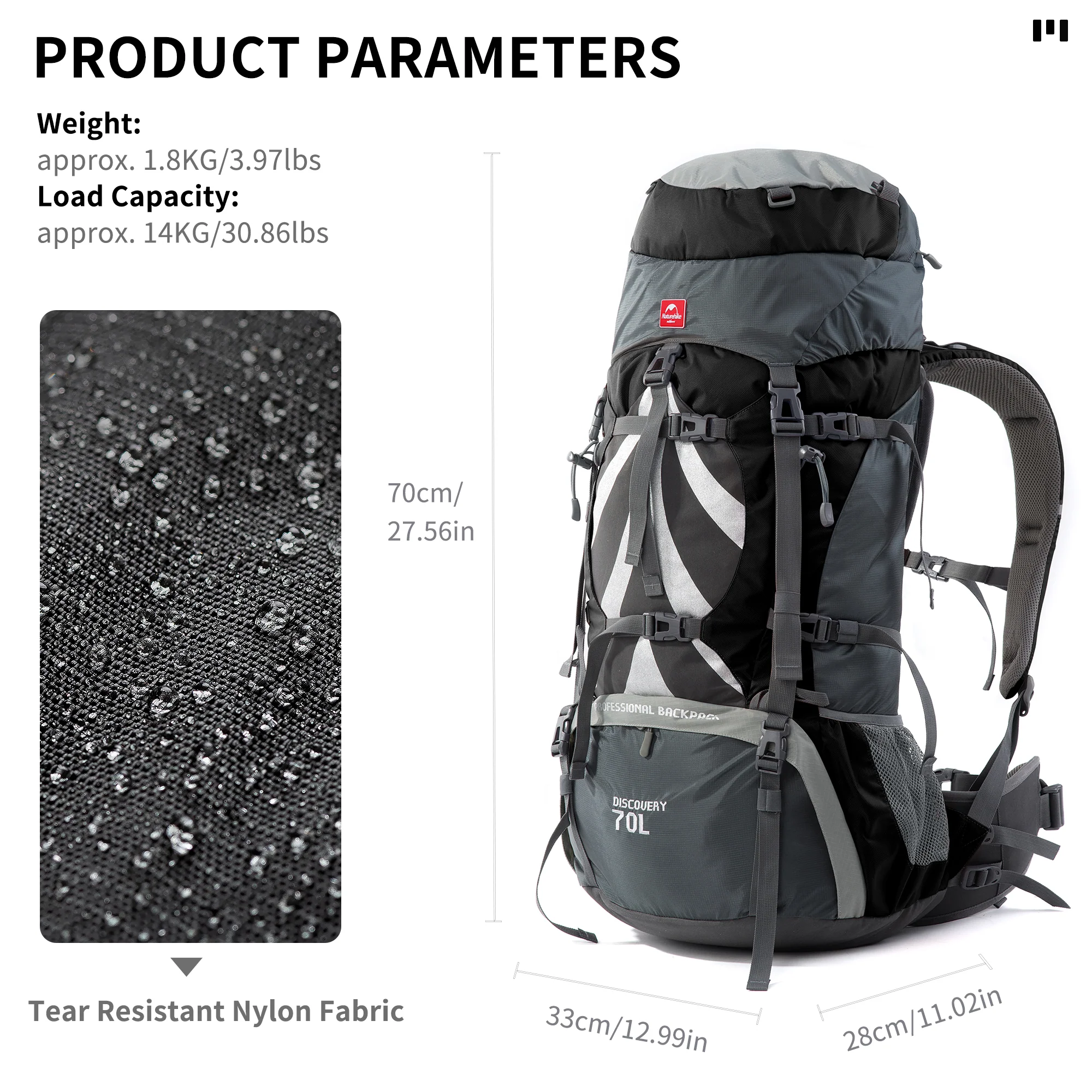 70+5L Mountaineering Backpack - Image 8