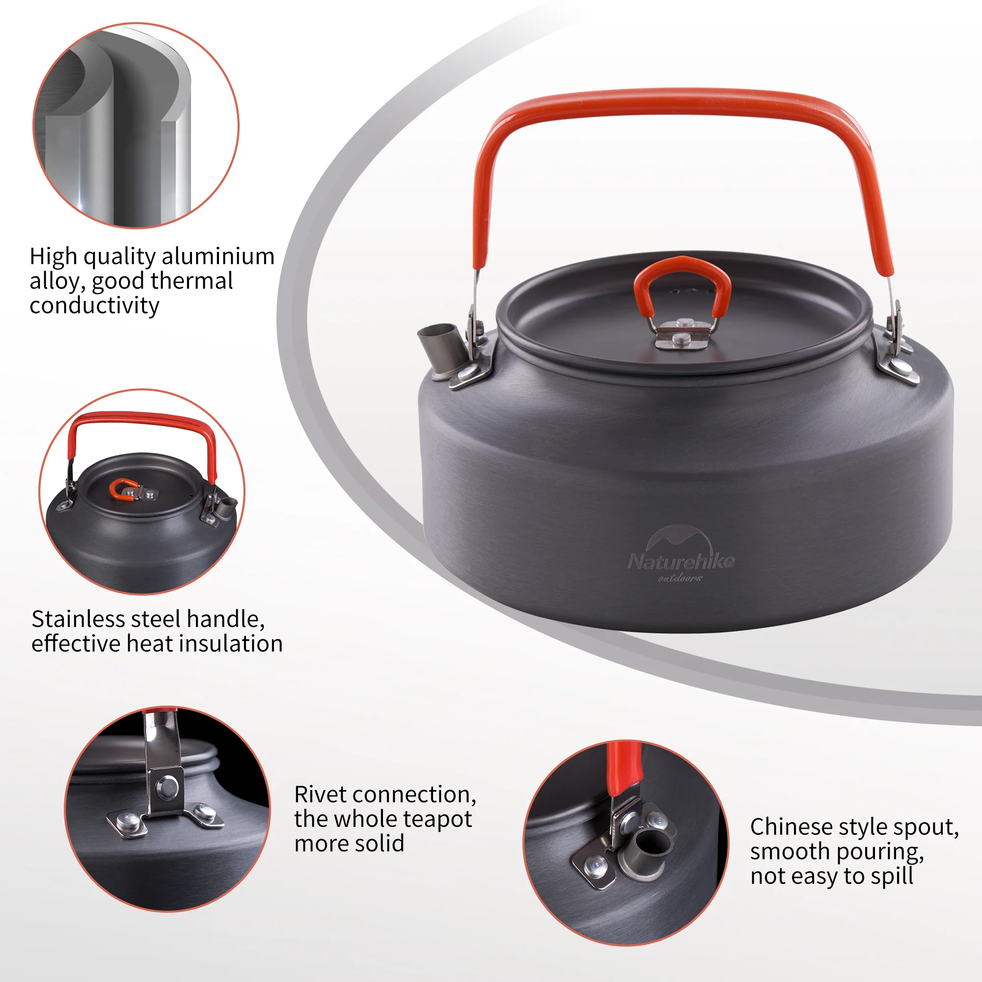 Aluminum Alloy Camping Kettle - Image 3