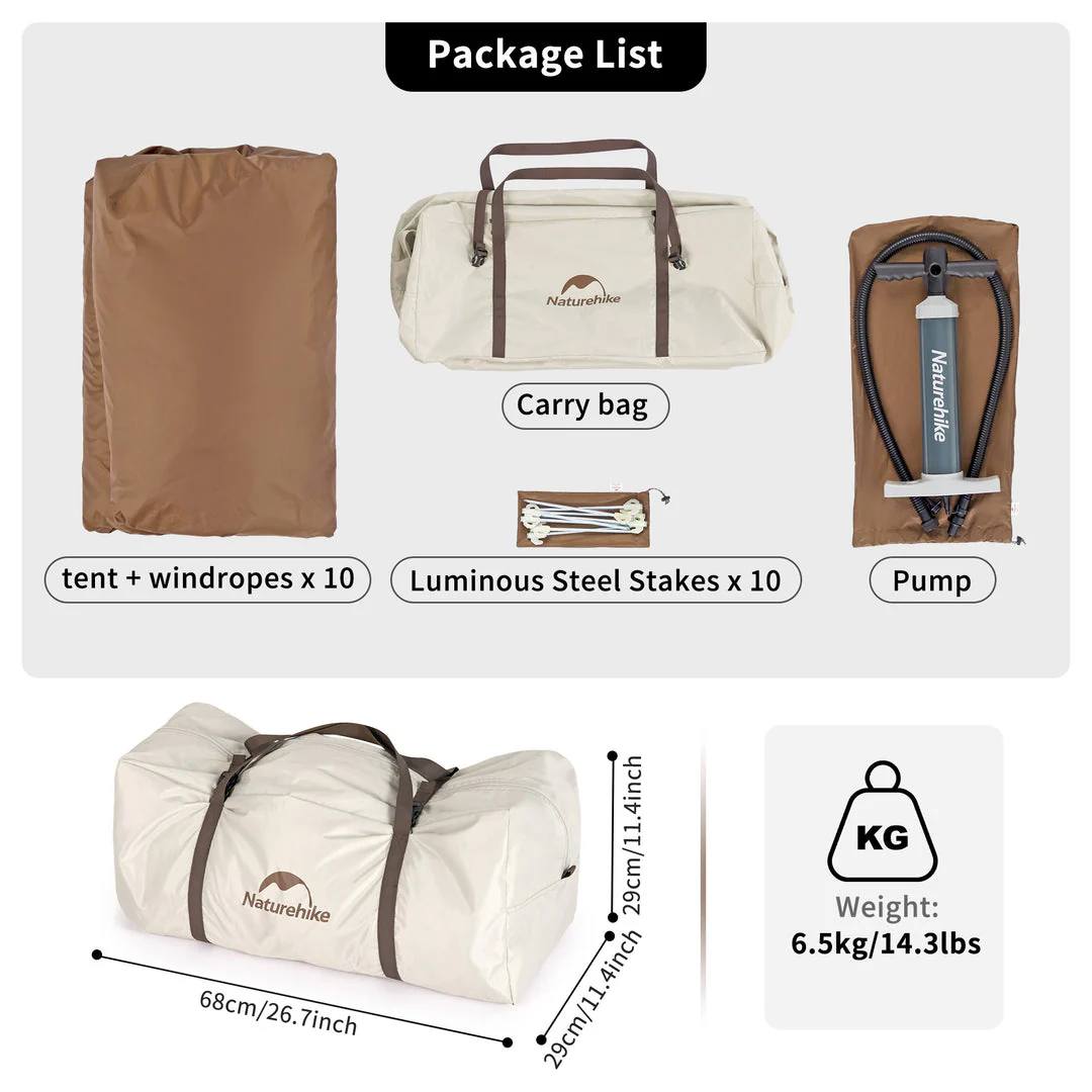 Ango air 3 inflatable 4 Season tent - Image 7