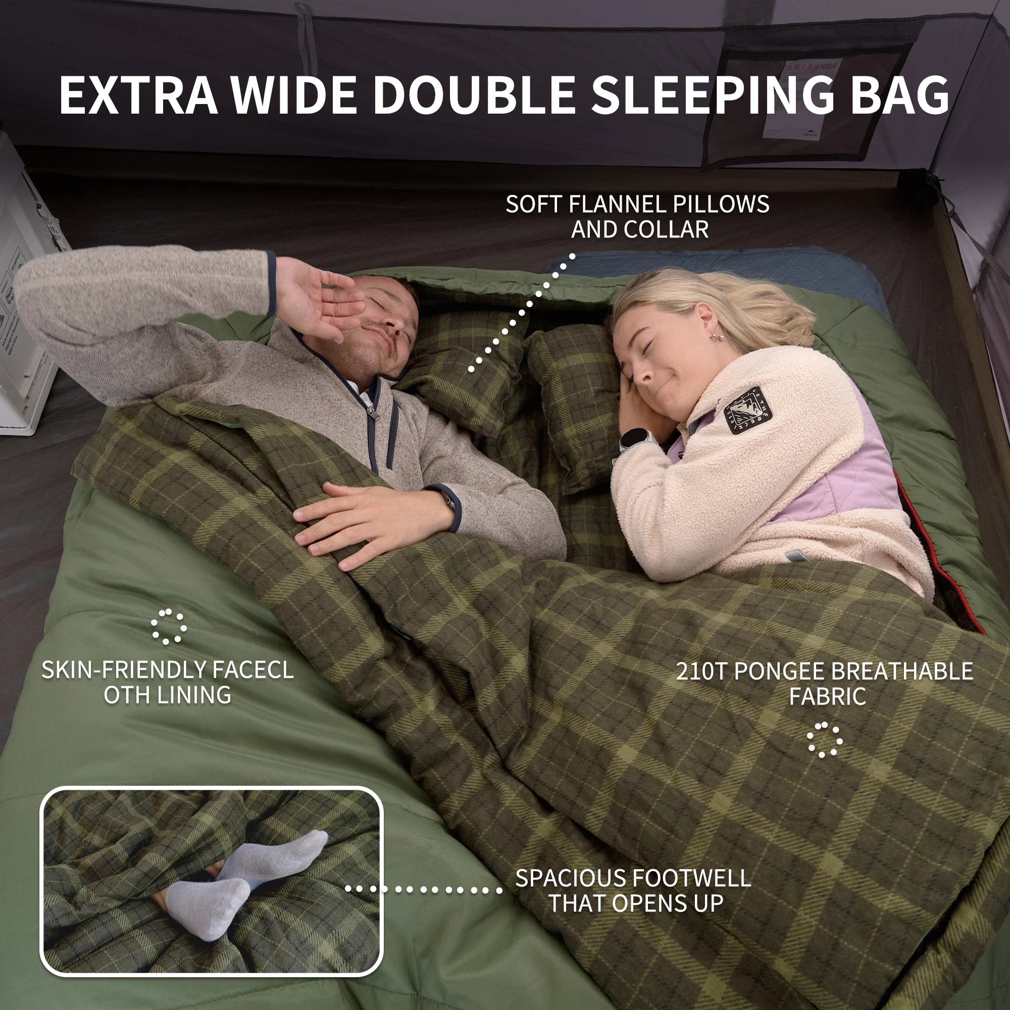 AutumnField™ Double Synthetic Sleeping Bag 43°F / 6°C - Image 4