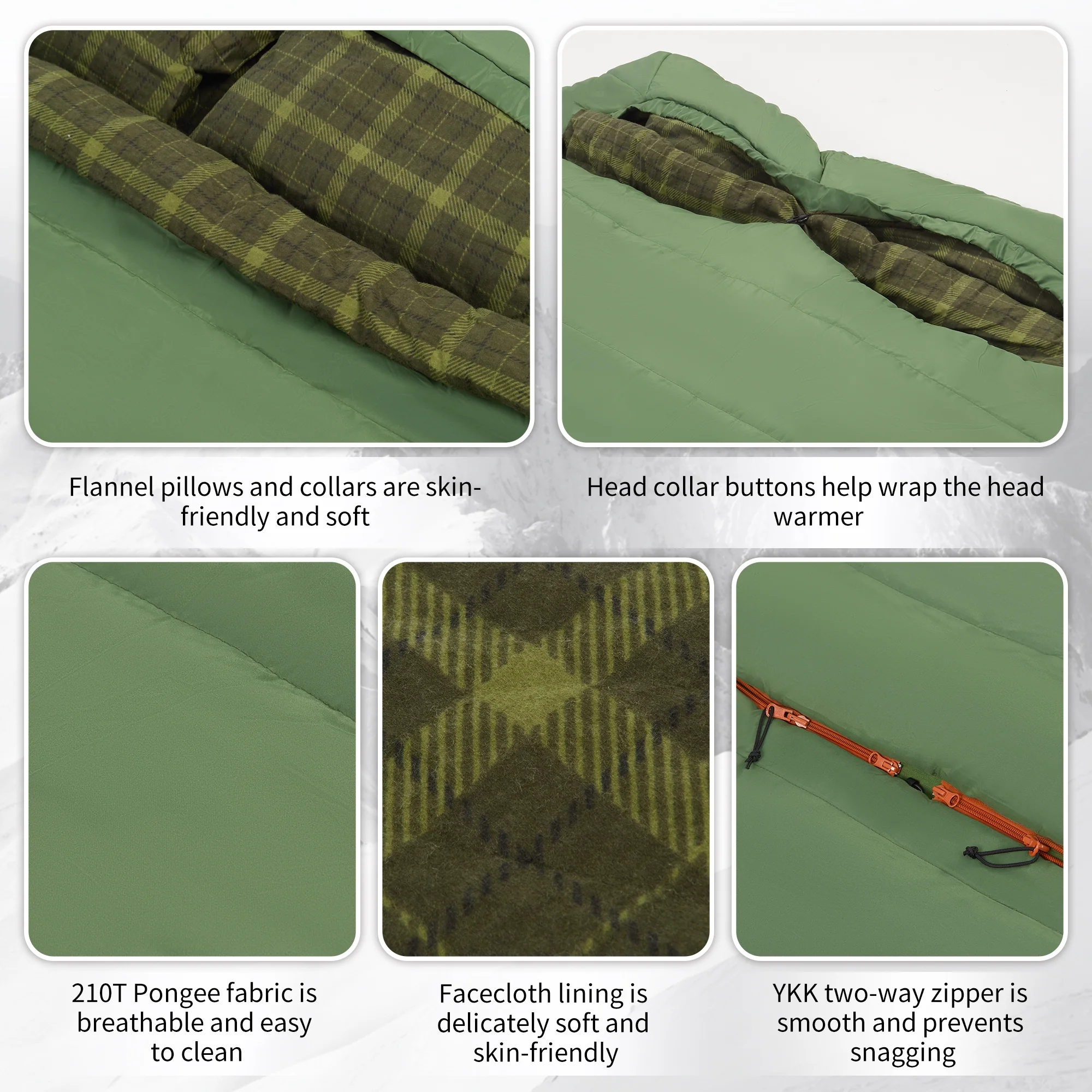 AutumnField™ Double Synthetic Sleeping Bag 43°F / 6°C - Image 7