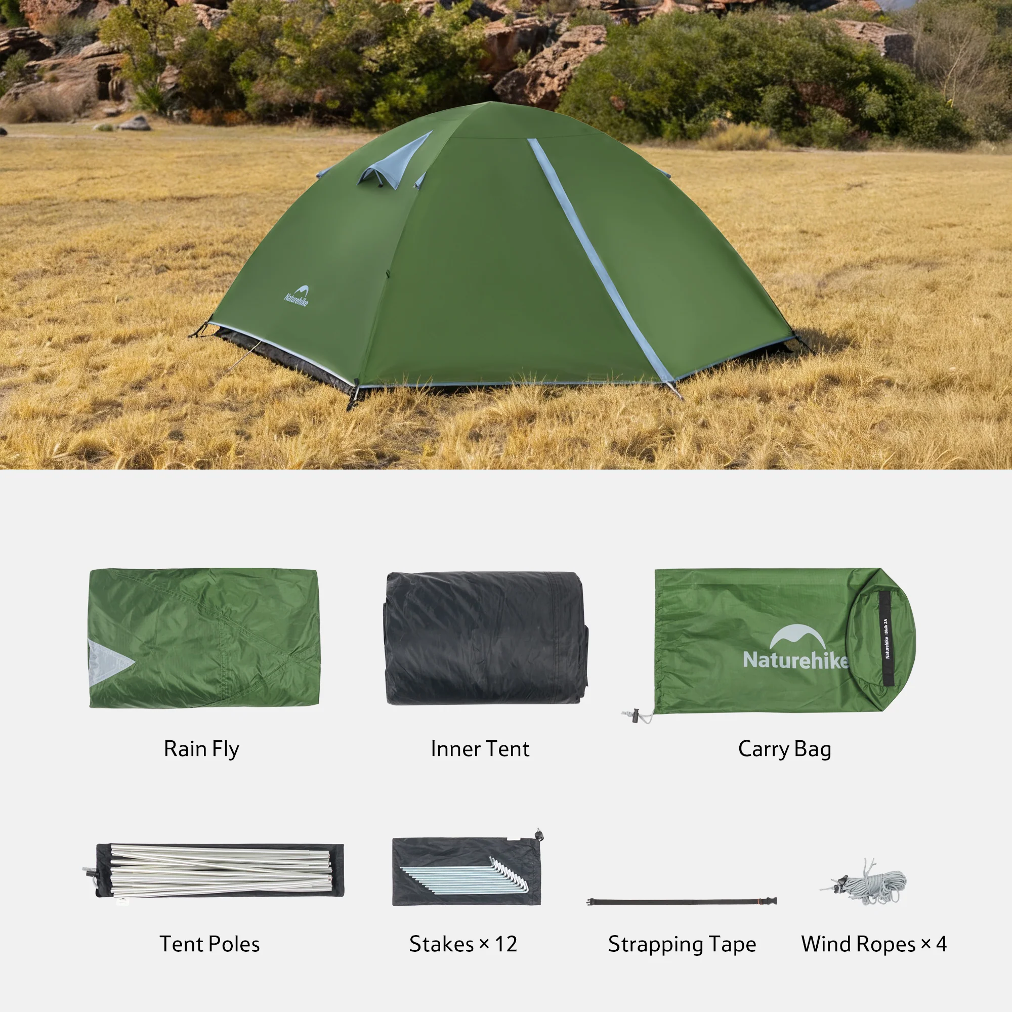 Bleik™ 3-Person Backpacking Tent - Image 13