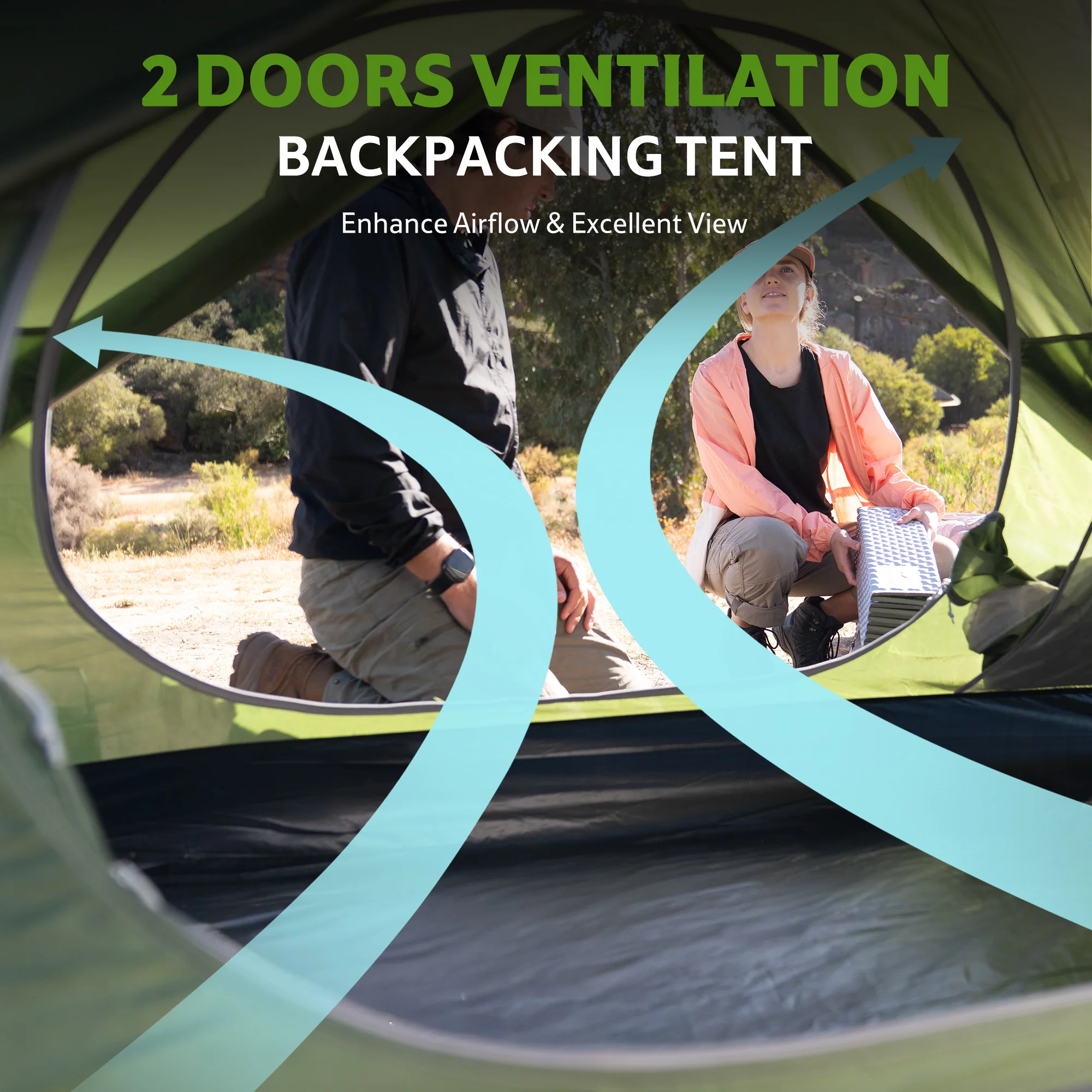 Bleik™ 3-Person Backpacking Tent - Image 7