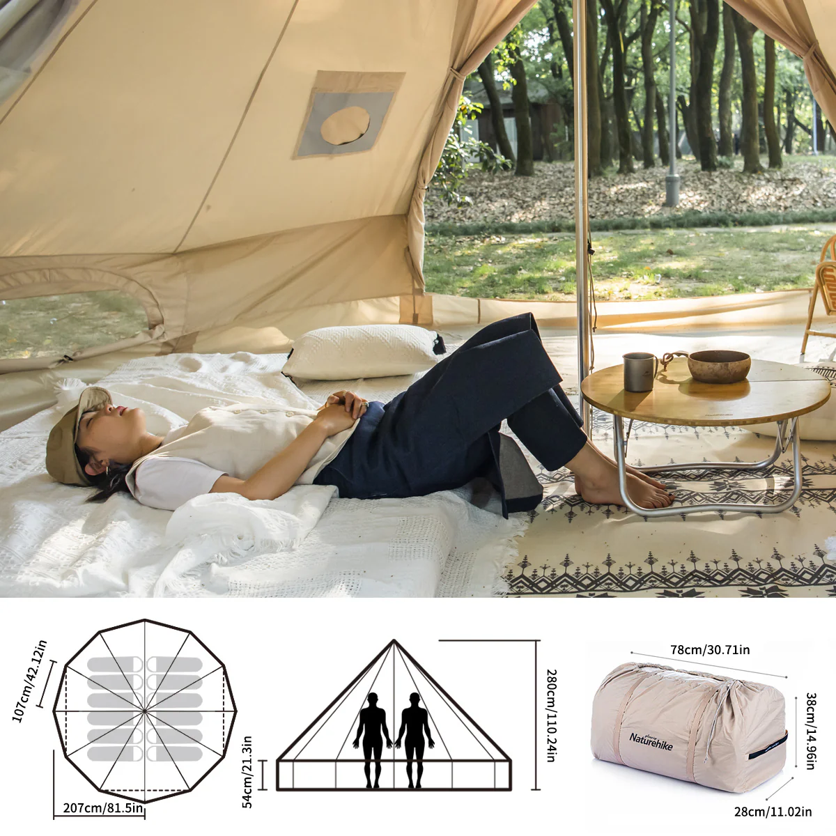 Brighten 12.3 4 Person Glamping Tent - Image 3