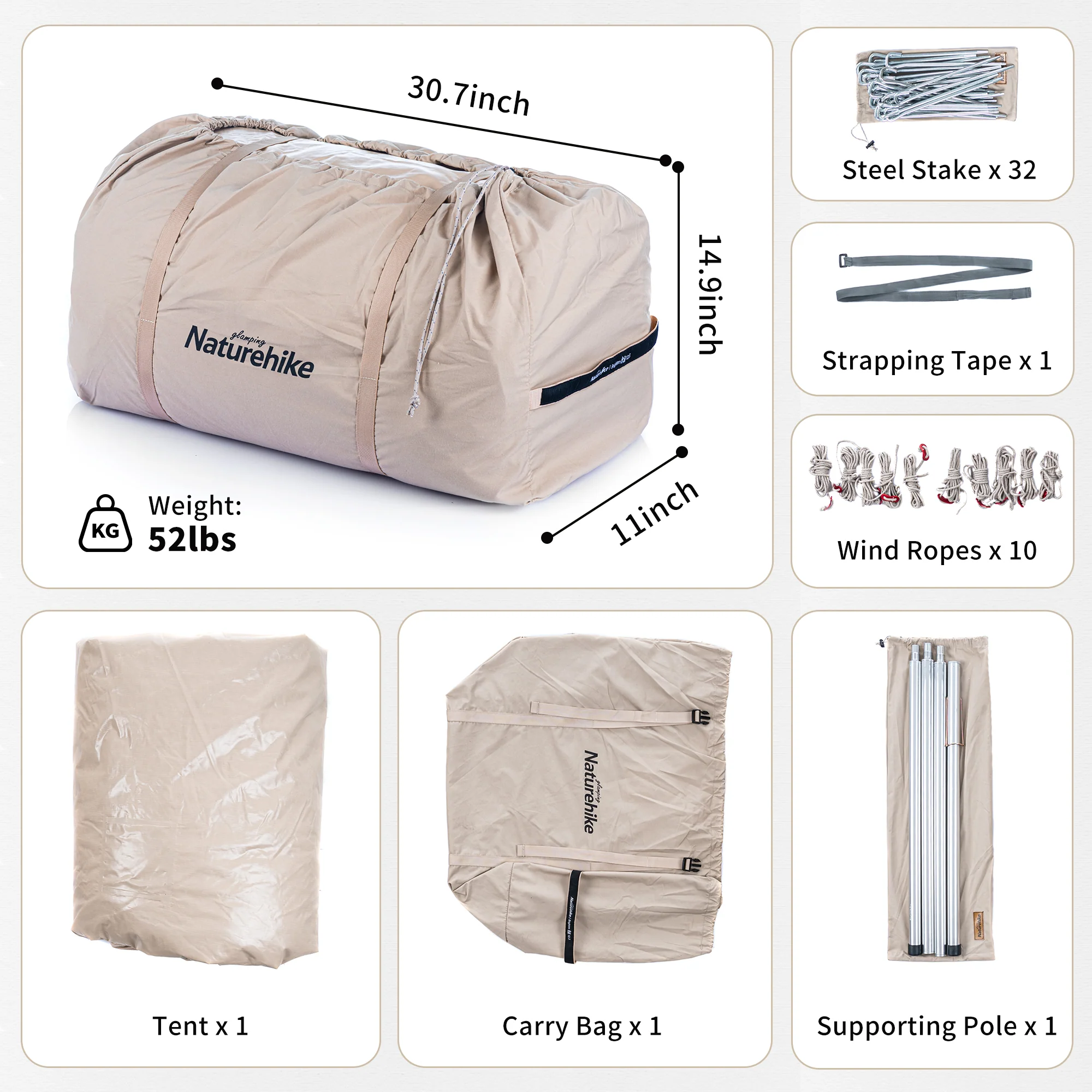 Brighten 12.3 4 Person Glamping Tent - Image 9