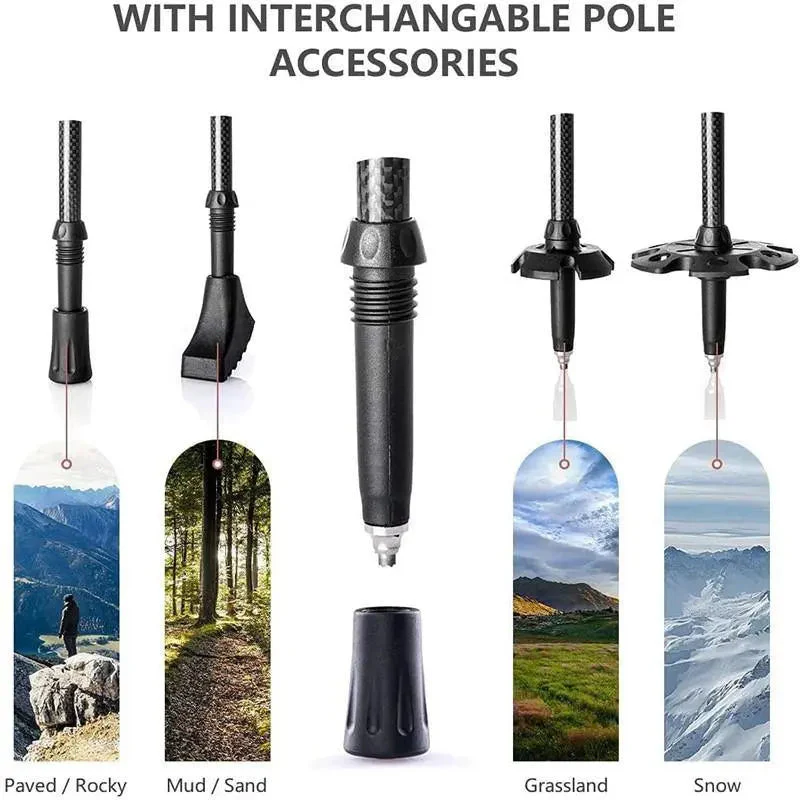 Carbon Fiber Trekking Poles - Image 3