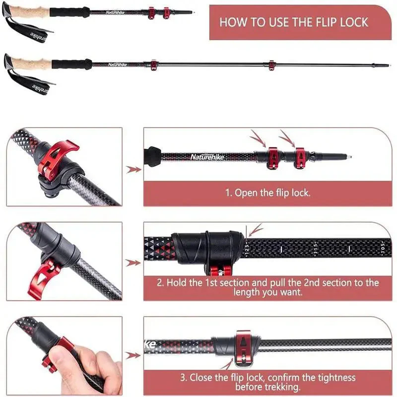Carbon Fiber Trekking Poles - Image 6