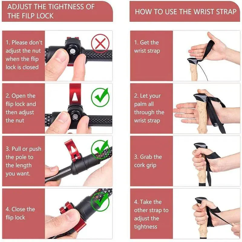 Carbon Fiber Trekking Poles - Image 7