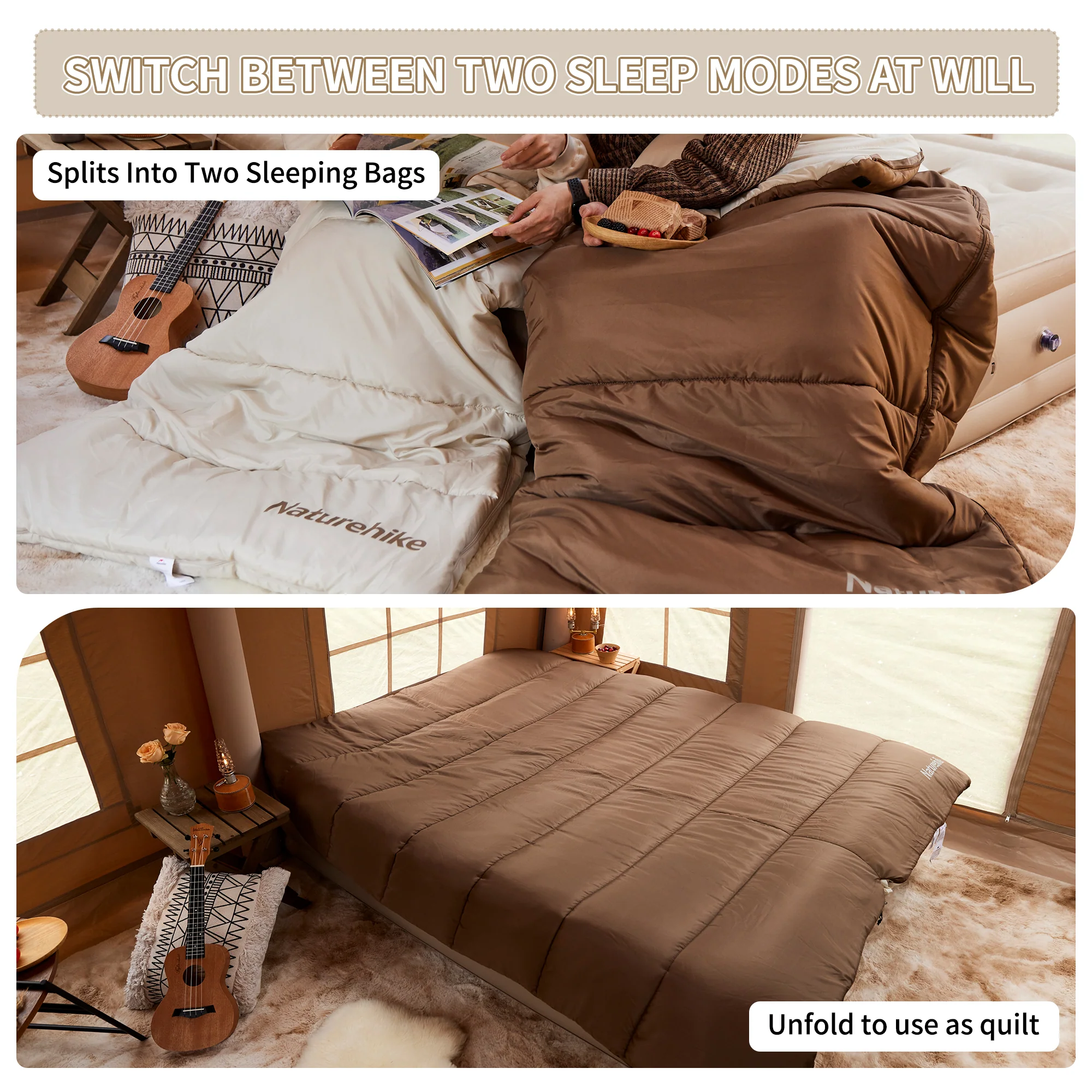 Ceng Ran™ CR450 Layered Cotton Sleeping Bag - Image 5