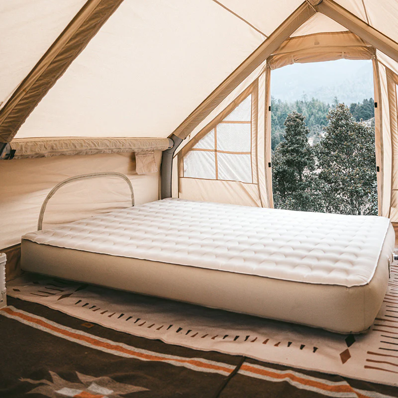 (CHENJING) Cloth inflatable Bed With Built-In Pump - Image 2