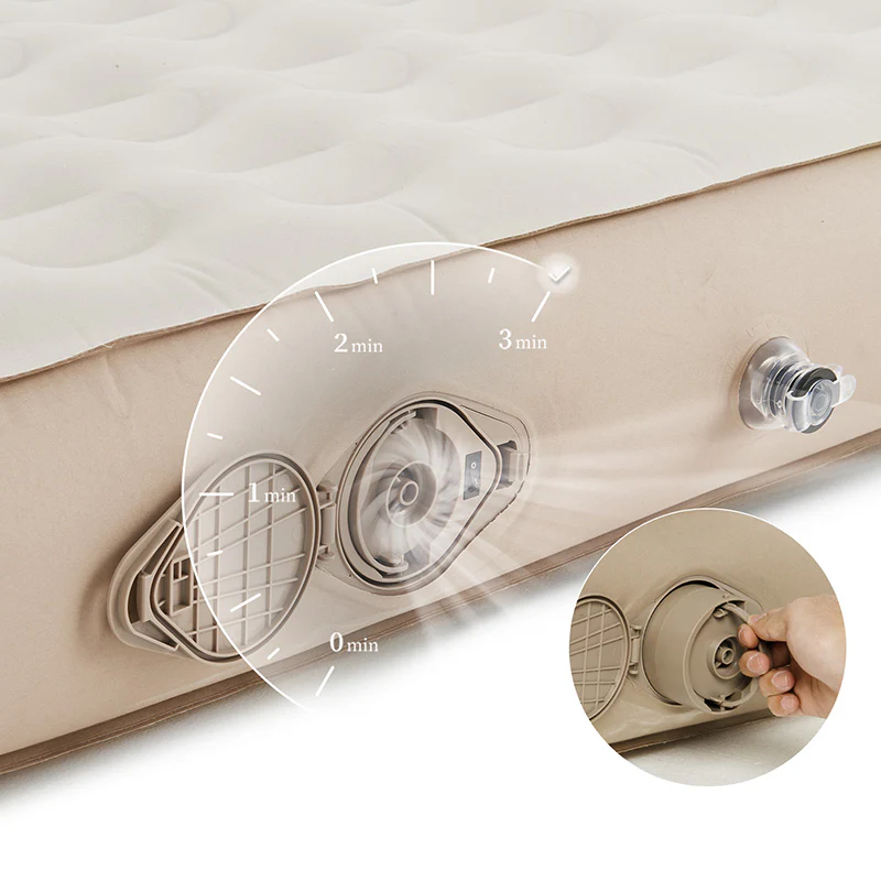 (CHENJING) Cloth inflatable Bed With Built-In Pump - Image 6