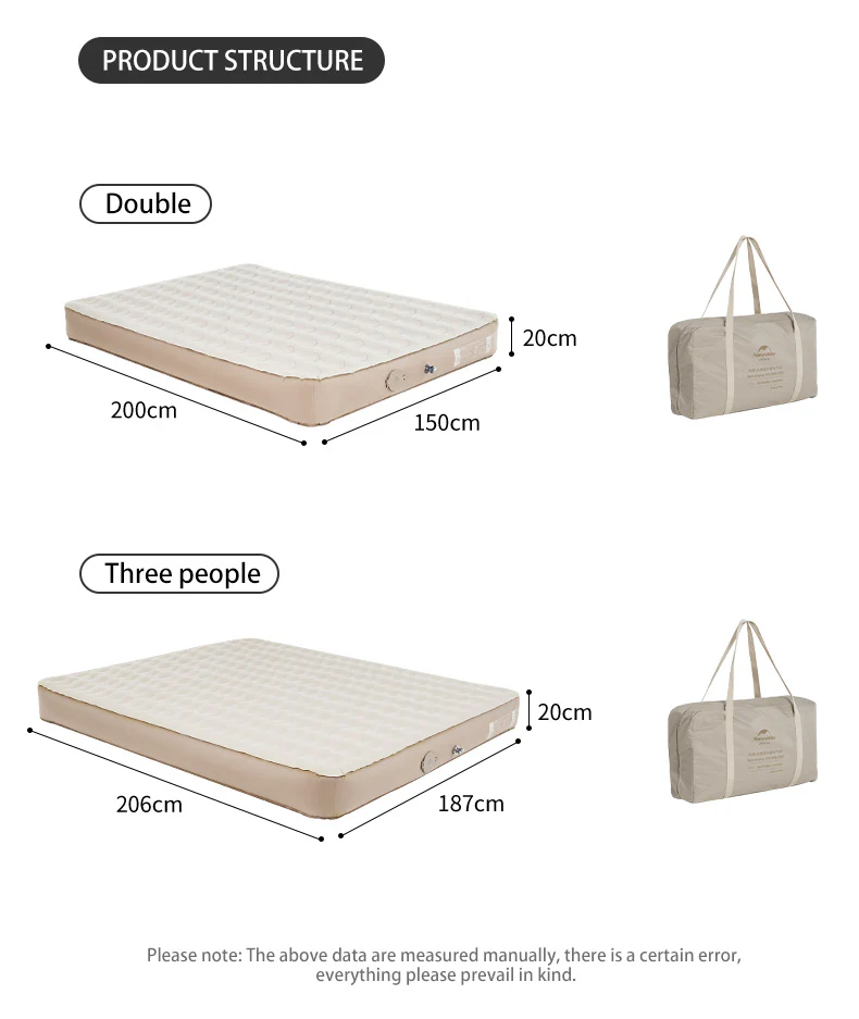 (CHENJING) Cloth inflatable Bed With Built-In Pump - Image 7