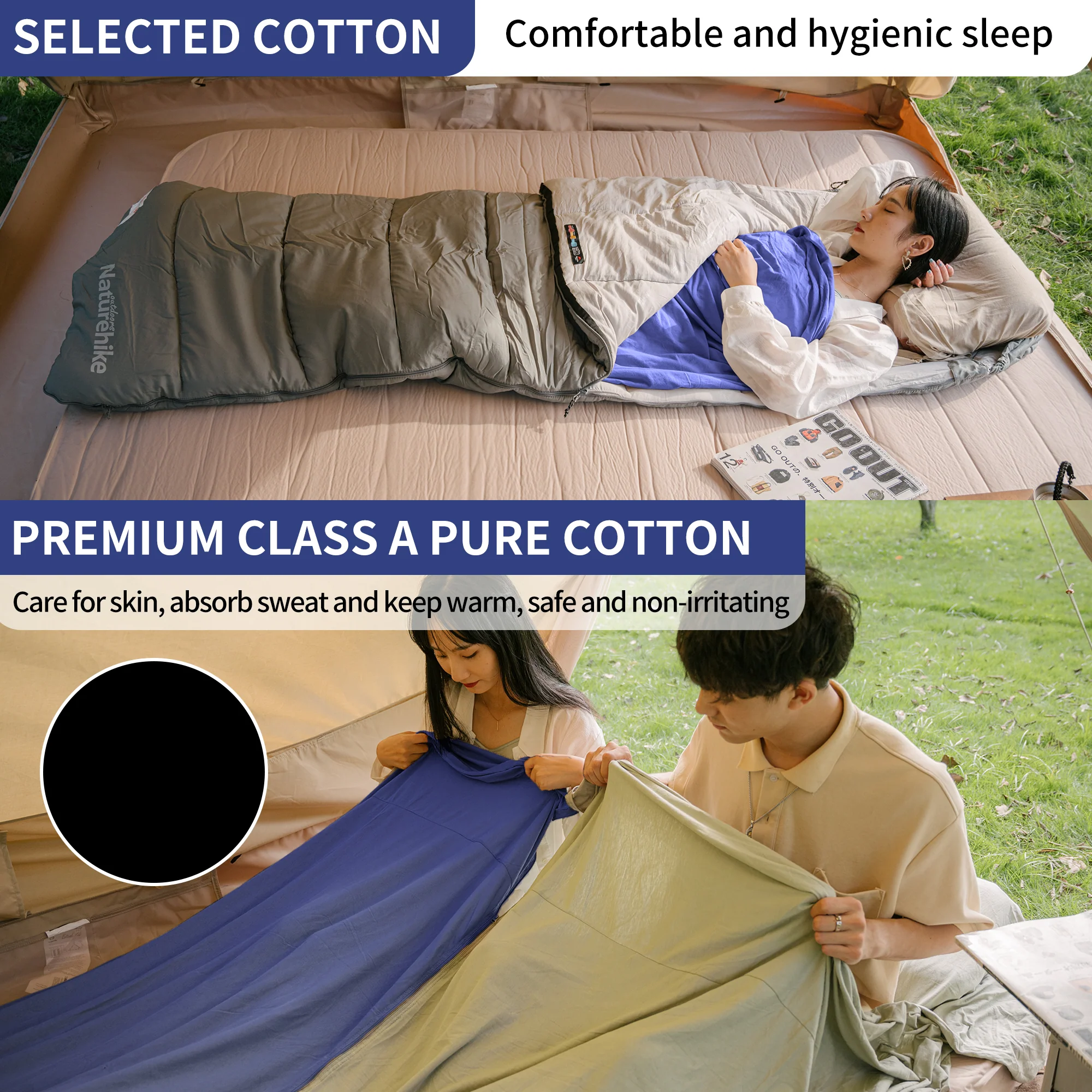 CL075 Cotton Sleeping Bag Liner - Image 9