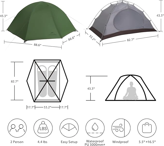 Cloud River™ Pro 2-Person 4-Season Backpacking Tent - Image 3