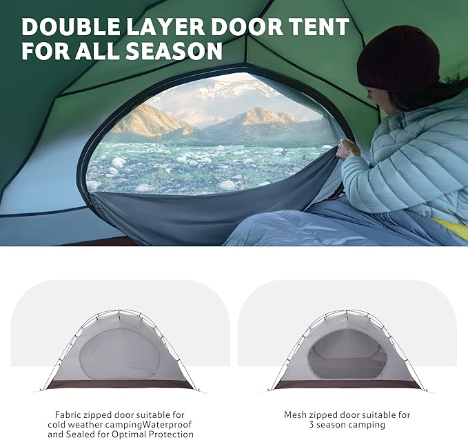 Cloud River™ Pro 2-Person 4-Season Backpacking Tent - Image 4