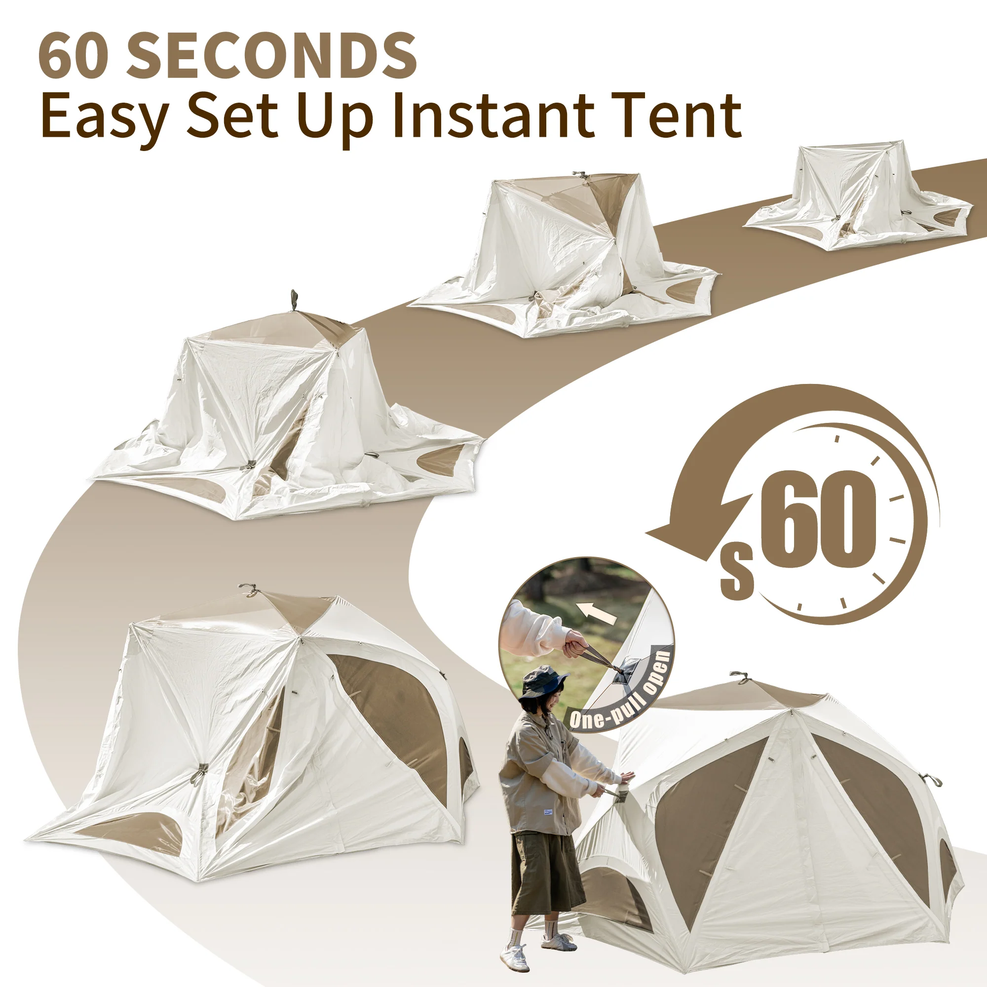 Cubby™ Instant Pop-up Camping Tent - Image 3