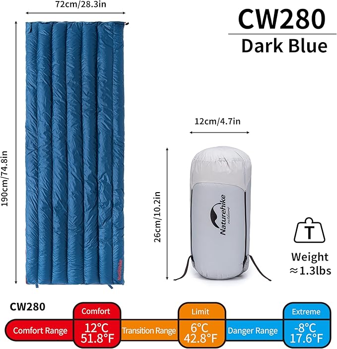 CW™280 Down Ultralight Sleeping Bag 51.9°F / 12°C - Image 2