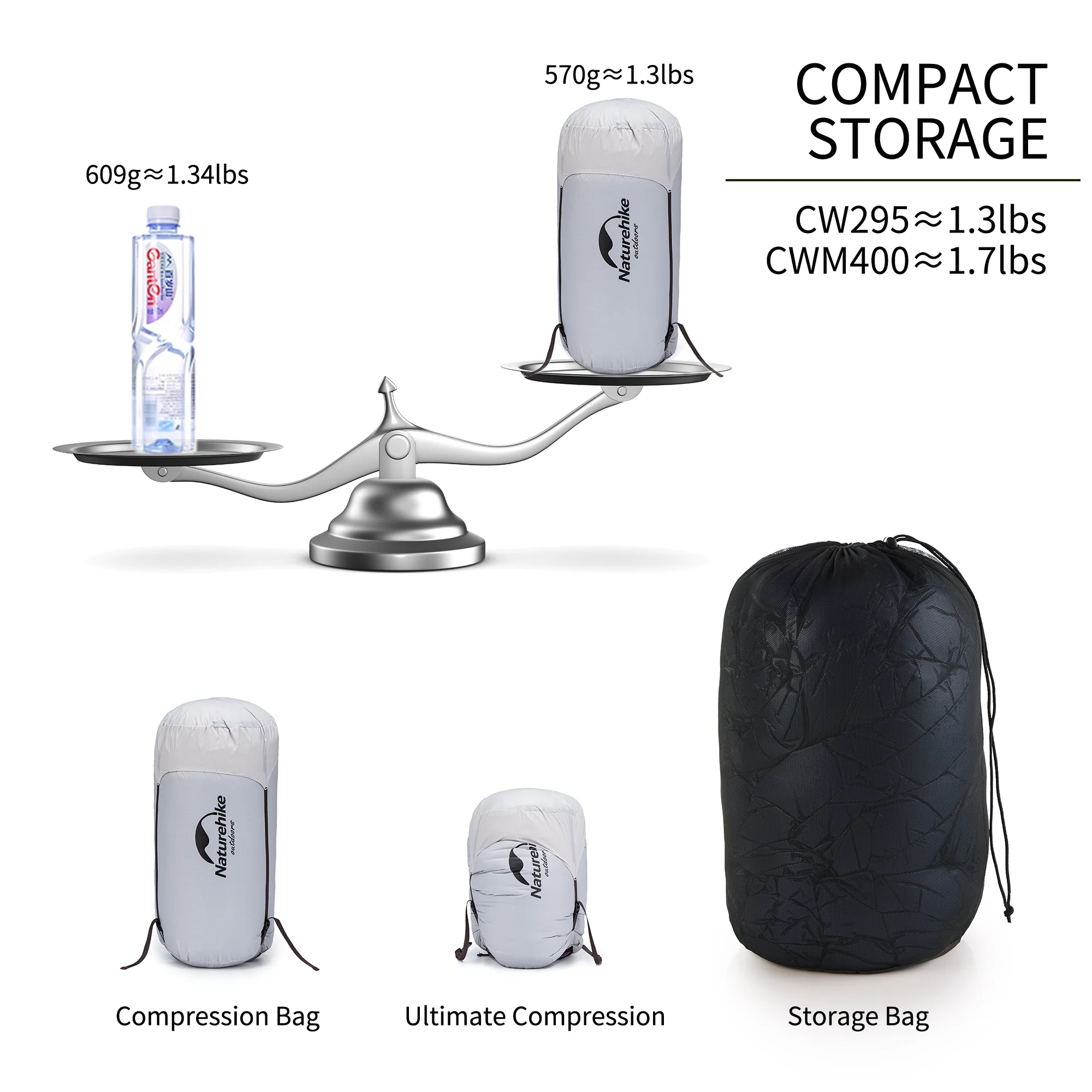 CW™295 Down Ultralight Sleeping Bag 54°F / 12°C - Image 3