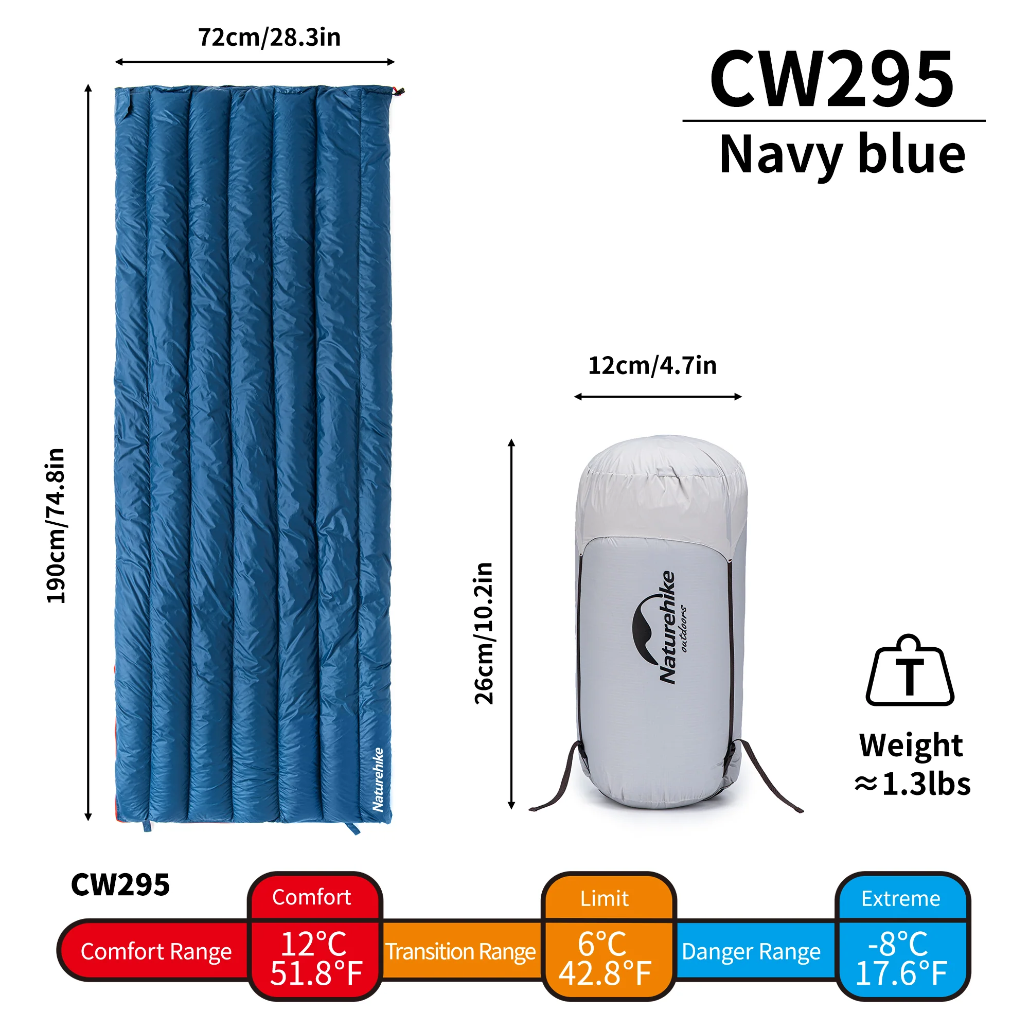 CW™295 Down Ultralight Sleeping Bag 54°F / 12°C - Image 8