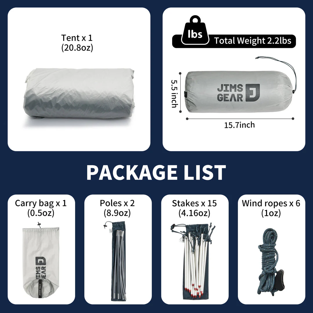 DABAN™ 1-Person Ultralight 4-Season Tunnel Tent - Image 3