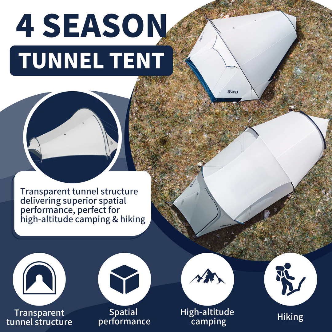 DABAN™ 1-Person Ultralight 4-Season Tunnel Tent - Image 5