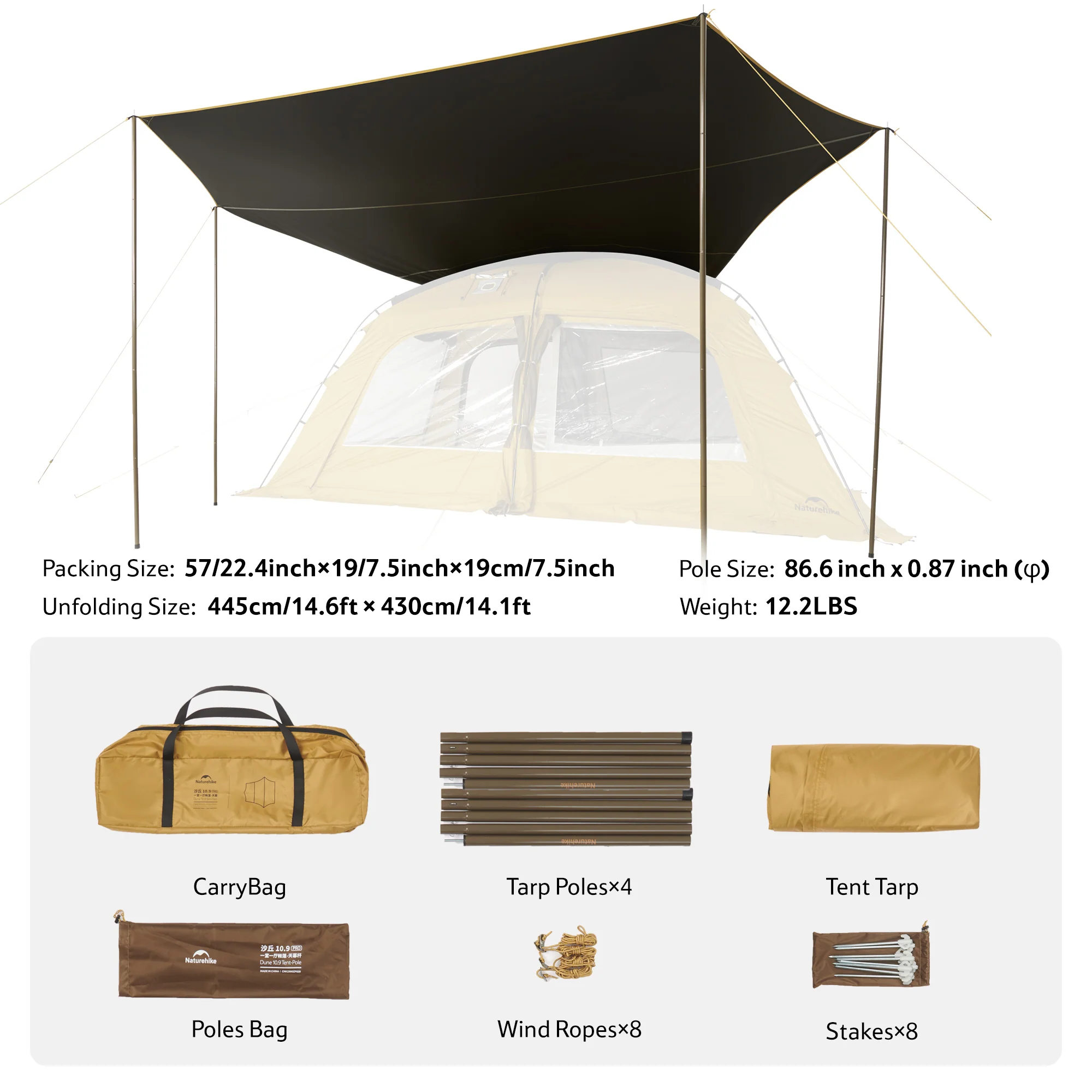 Dune™ 10.9 Pro 4-Person Hot Tent - Image 12