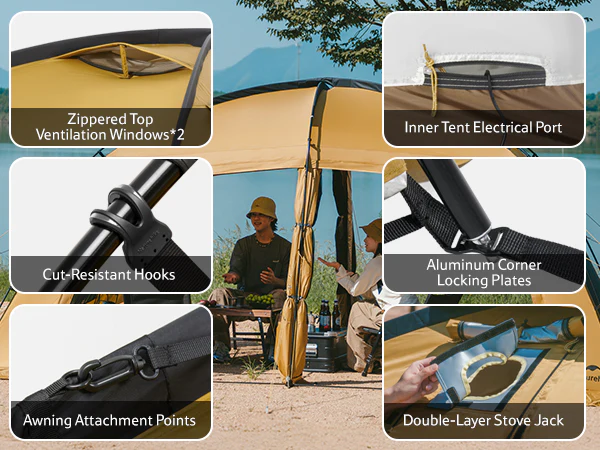 Dune™ 10.9 Pro 4-Person Hot Tent - Image 4