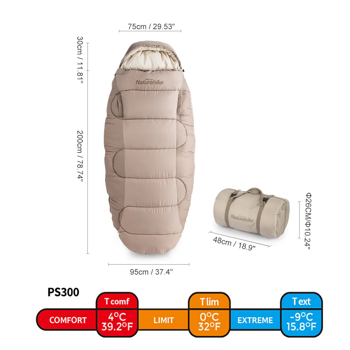 Egg-shaped Cotton Sleeping Bags With Arm Holes - Image 4