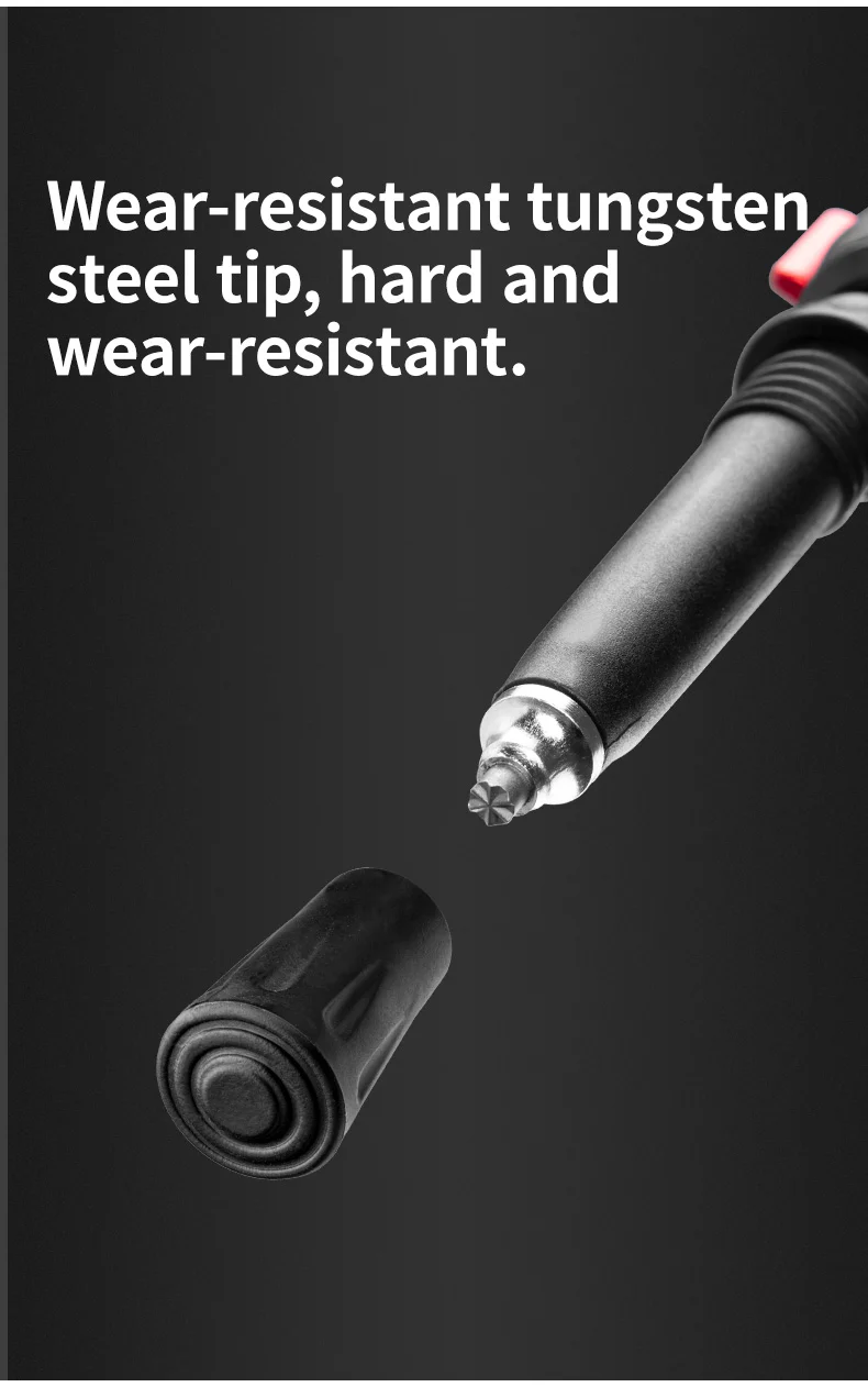 Far Wind™ Three-section Telescopic Carbon Trekking Pole - Image 10