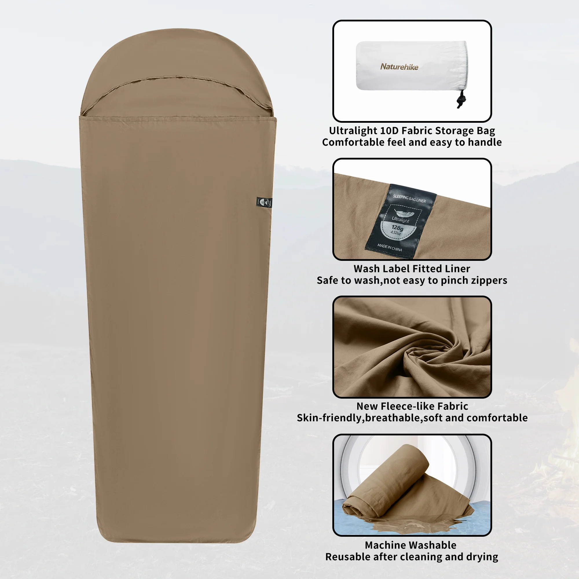 Flame™ Ultralight Sleeping Bag Liner - Image 6