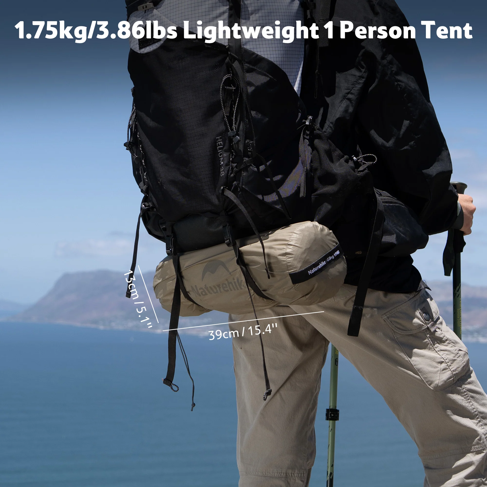 Giling PRO™ 4-Season 1-Person Backpacking Tent - Image 8