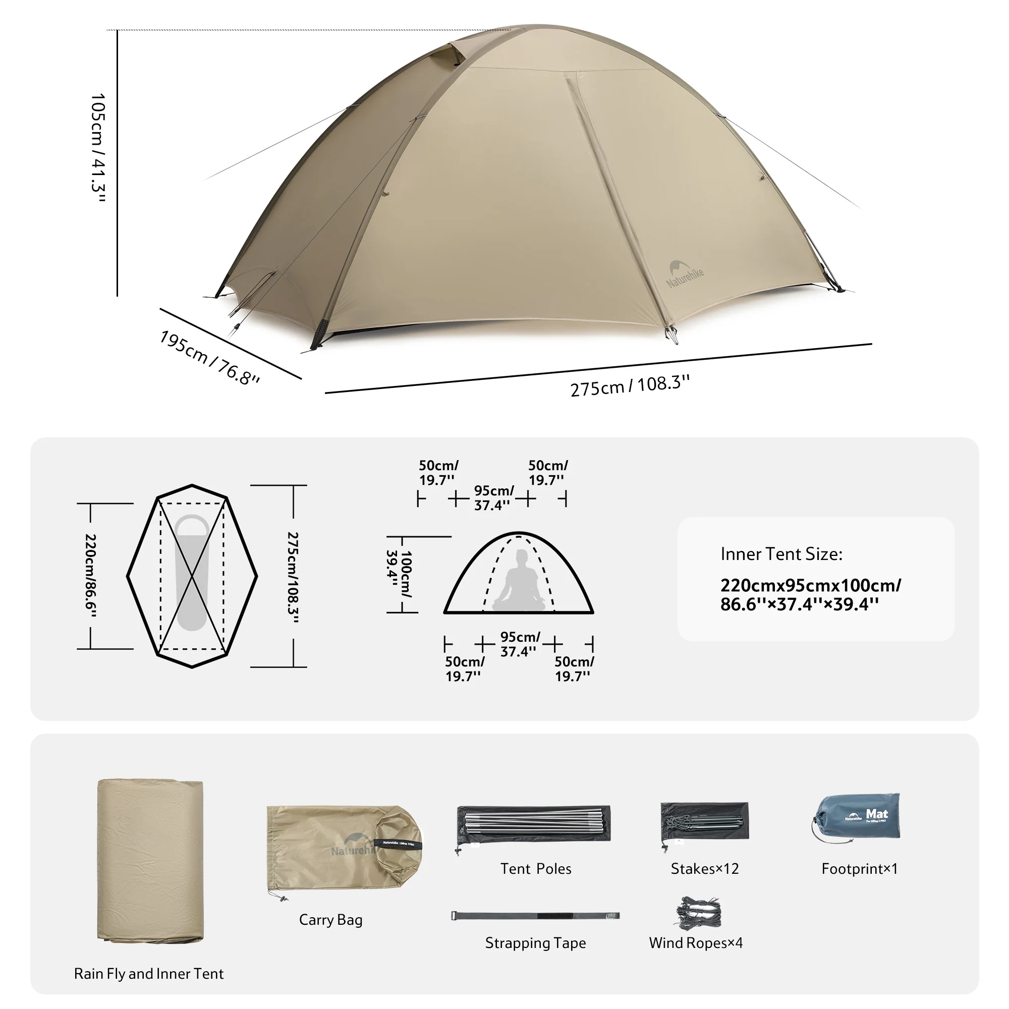 Giling PRO™ 4-Season 1-Person Backpacking Tent - Image 9