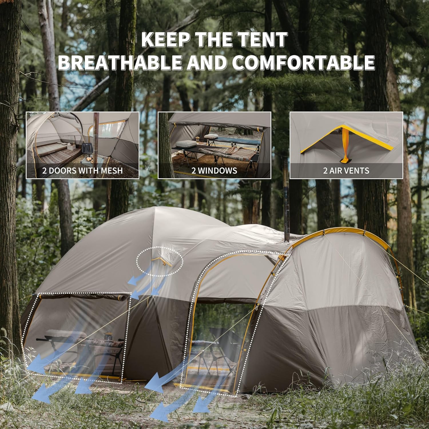 KOTA™ 6-Person Camping Tent - Image 6
