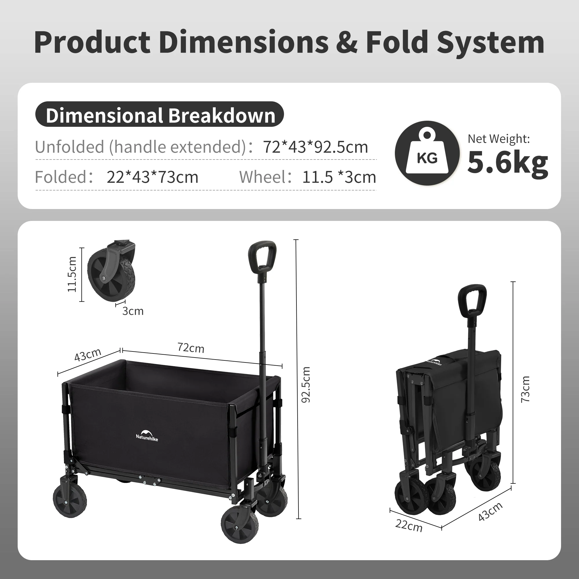 Lightweight Folding Camping Wagon - Image 13