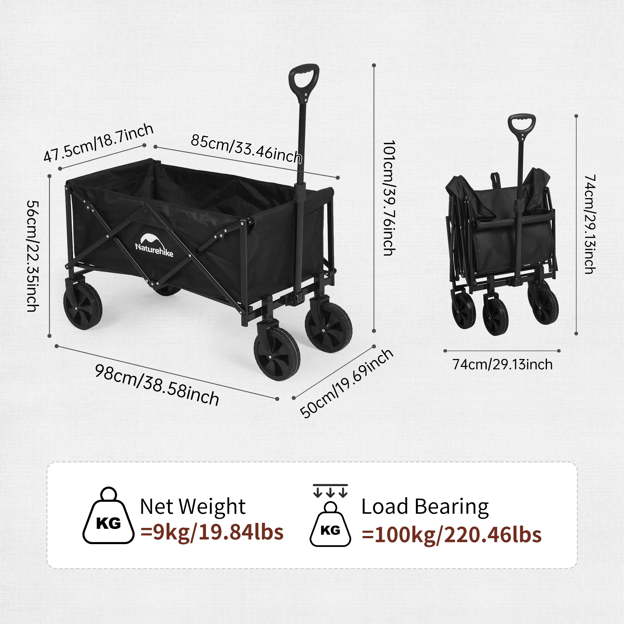 Lightweight Folding Camping Wagon - Image 17