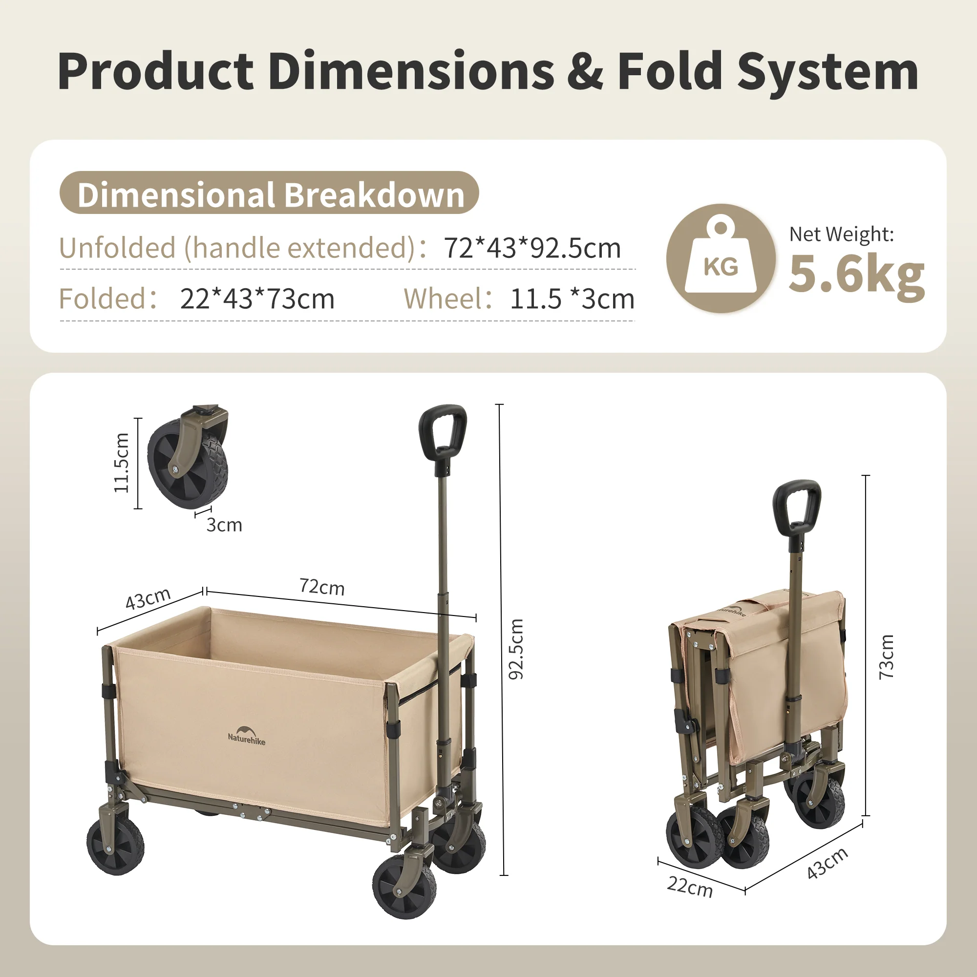 Lightweight Folding Camping Wagon - Image 20