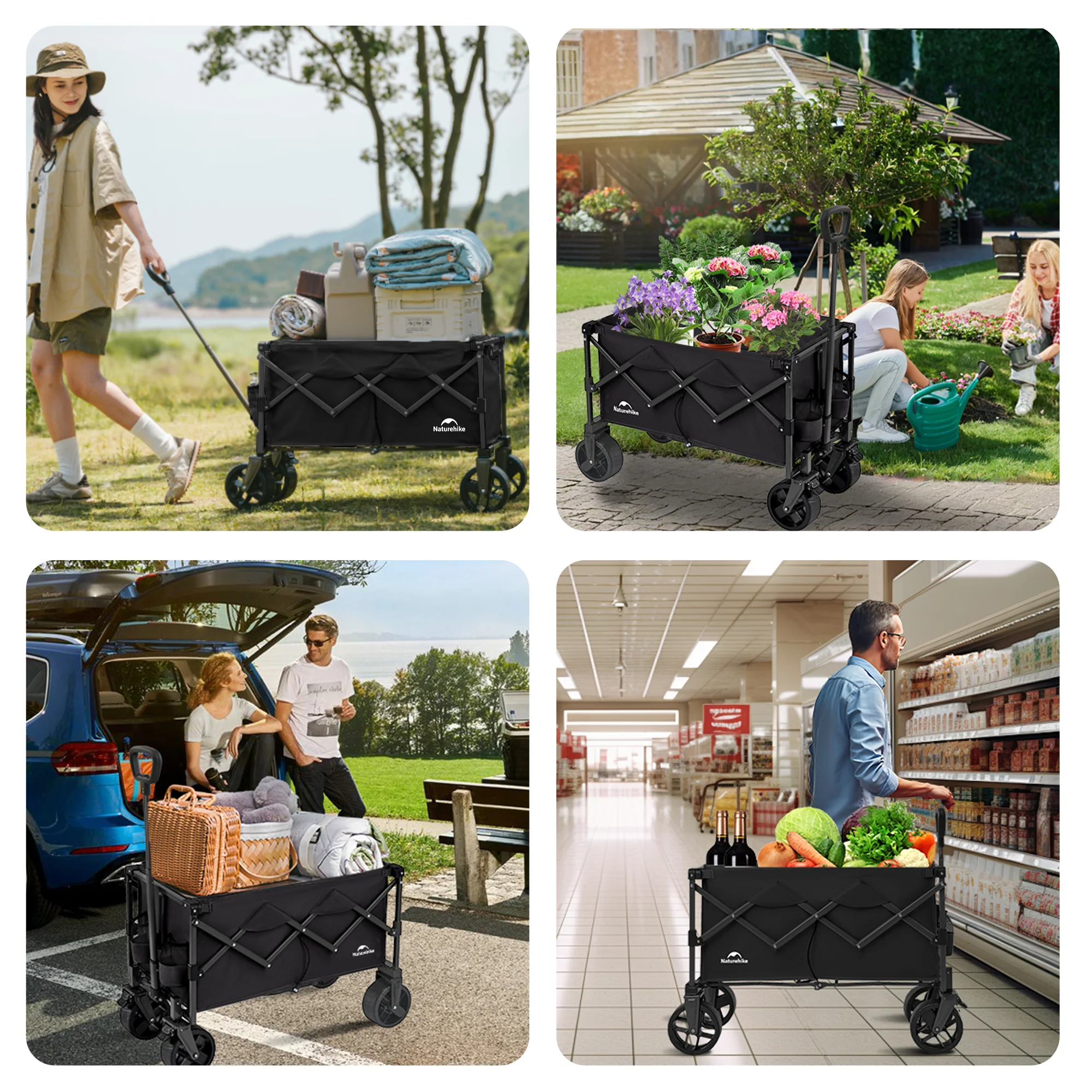 Lightweight Folding Camping Wagon - Image 3