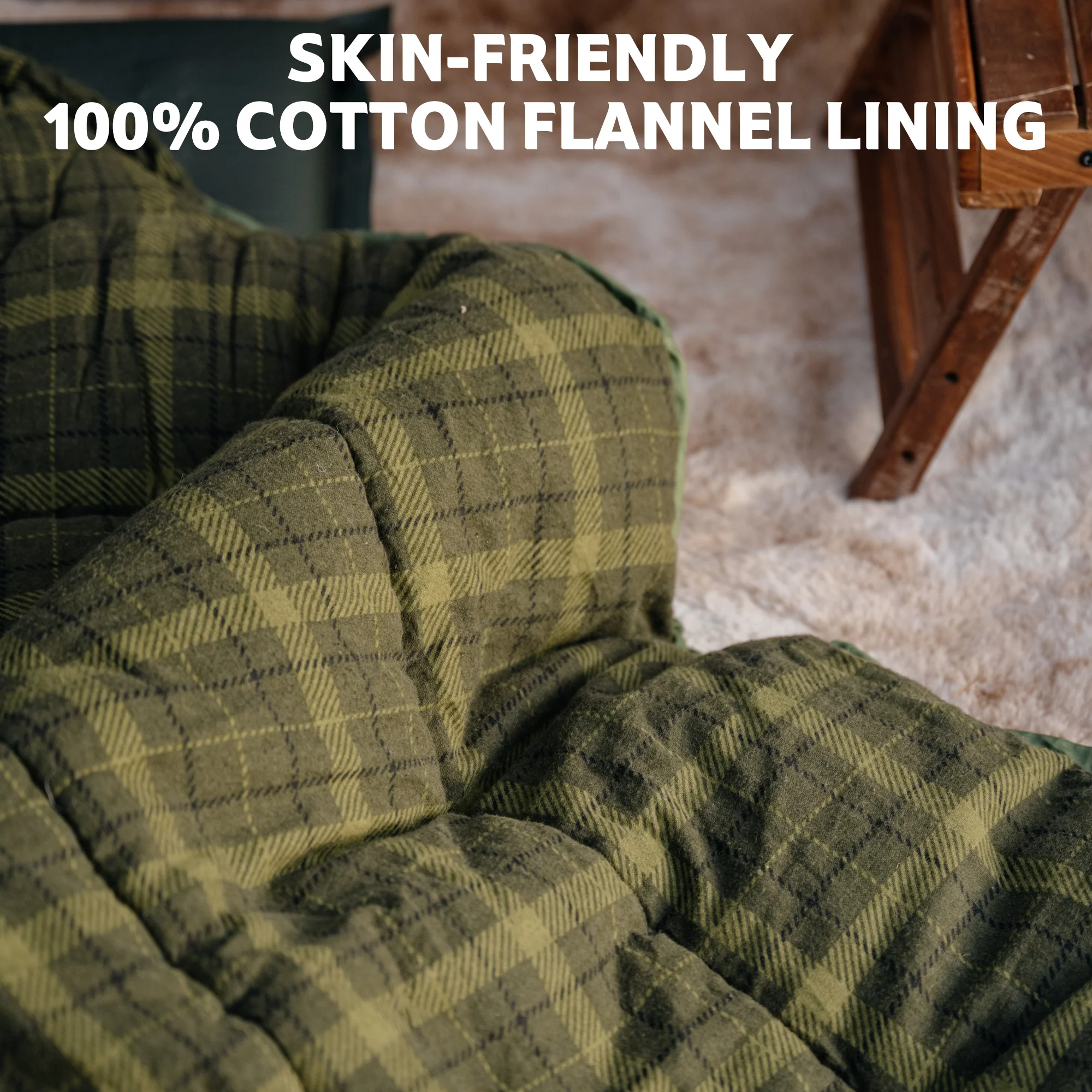 M Series™ Wide Flannel Sleeping Bag 32°F / 0°C - Image 4