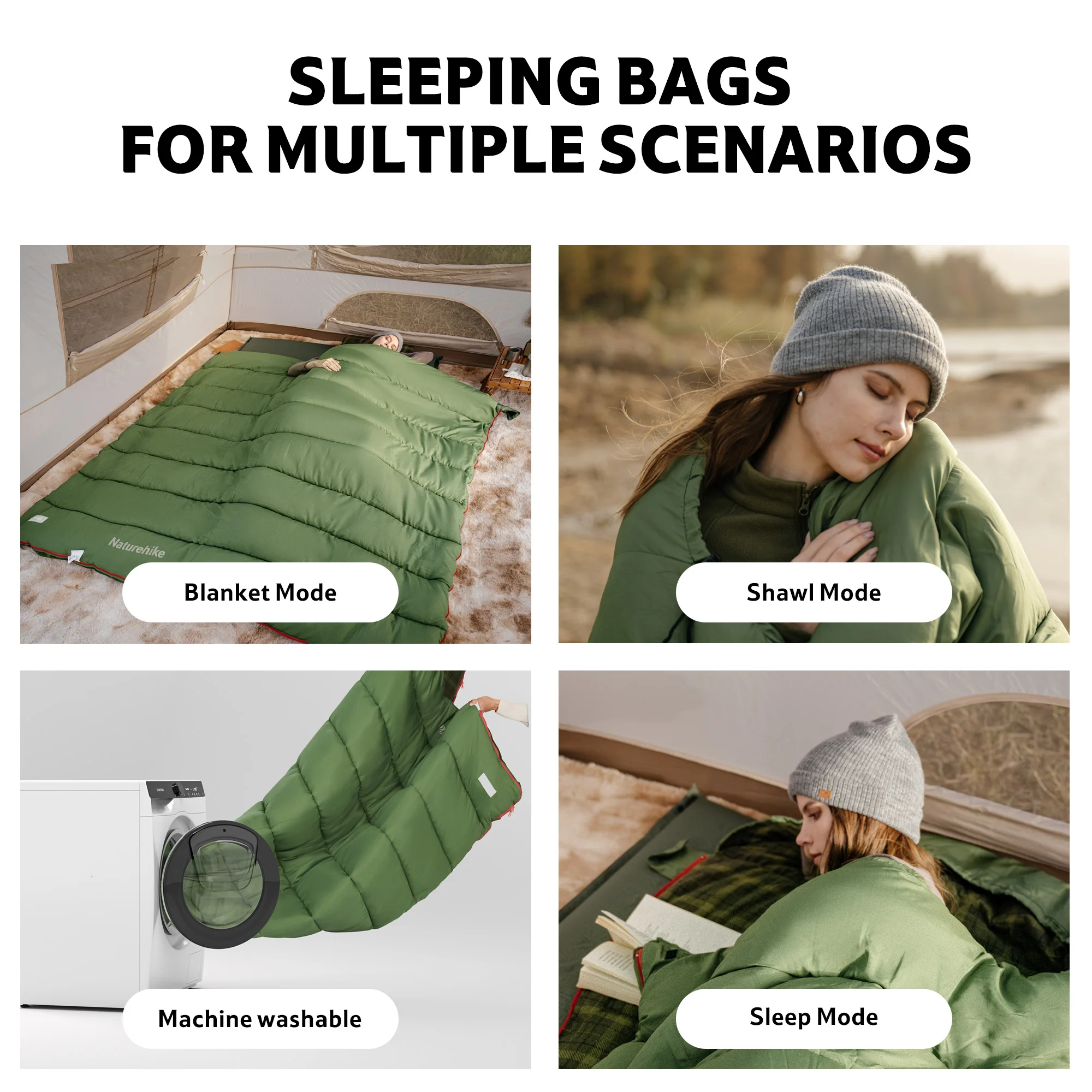 M Series™ Wide Flannel Sleeping Bag 32°F / 0°C - Image 7