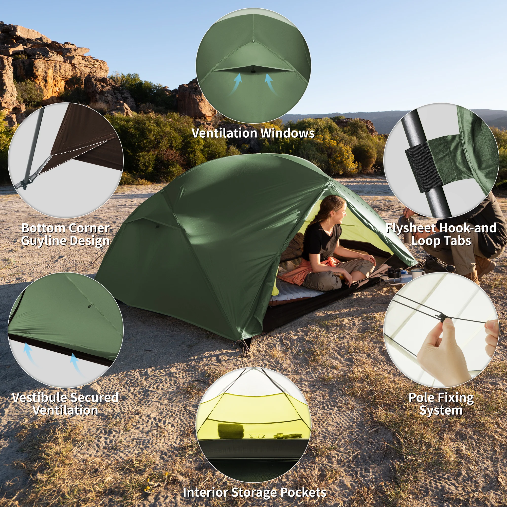 Mongar™ BASE 3-Person Backpacking Tent - Image 11