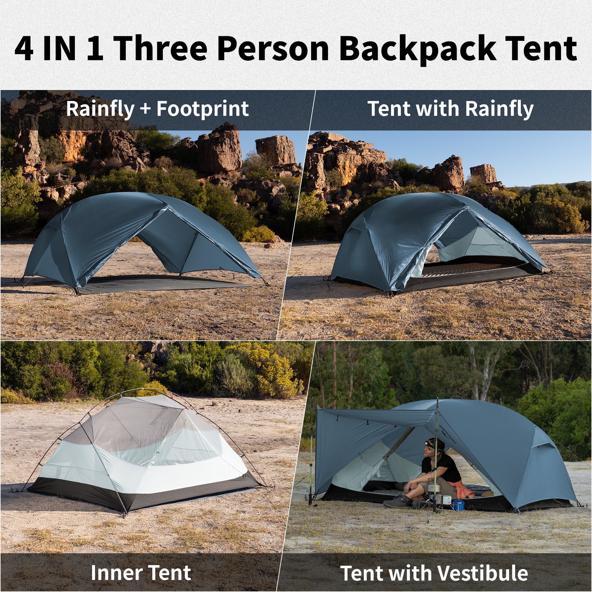 Mongar™ BASE 3-Person Backpacking Tent - Image 12