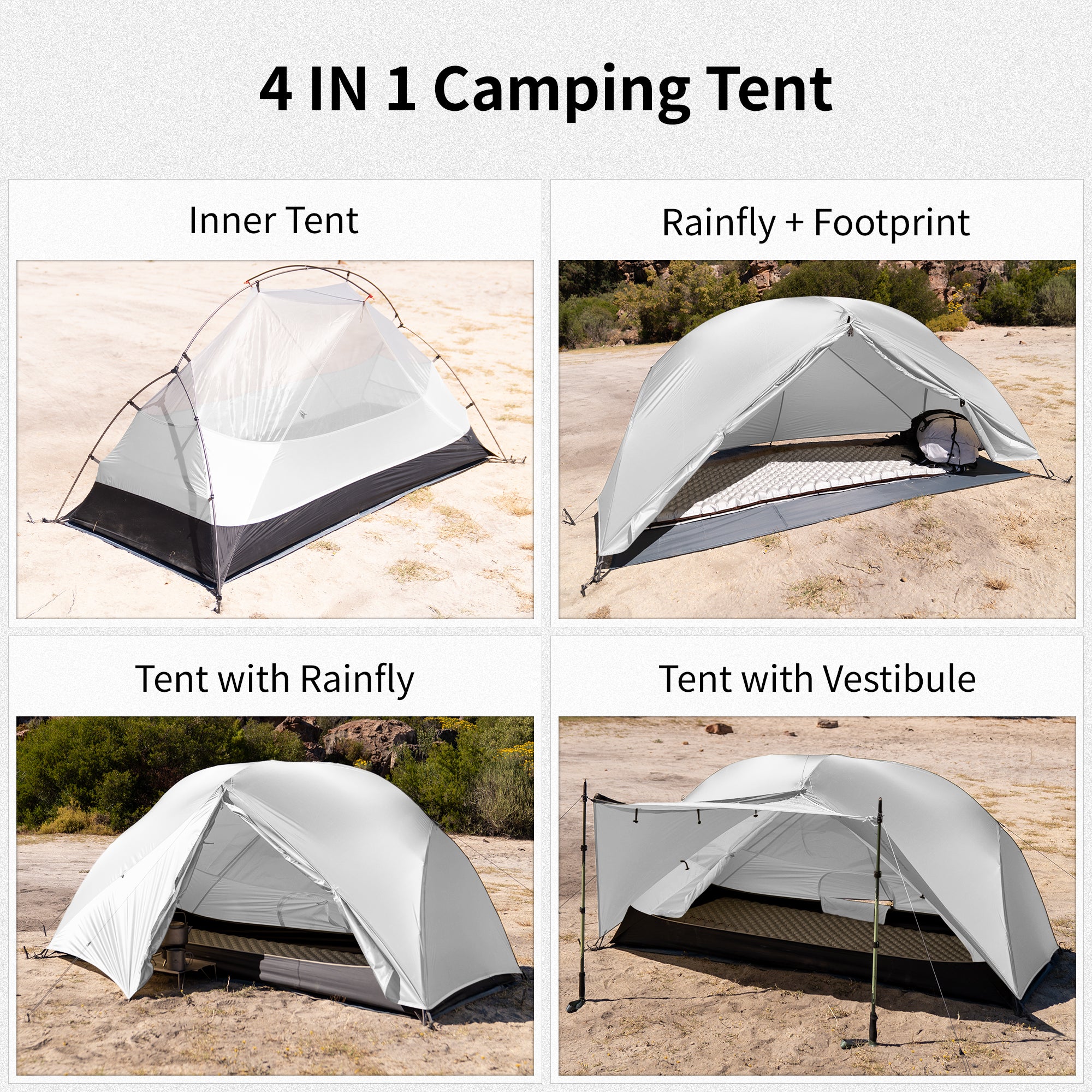 Mongar™ Pro 1-Person Ultralight Backpacking Tent - Image 4