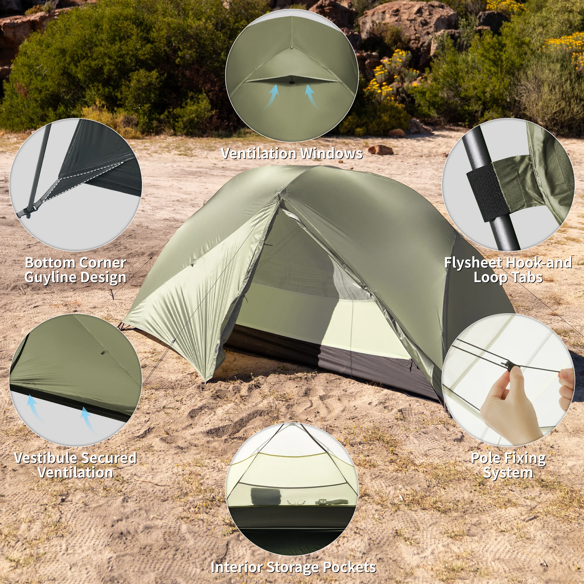 Mongar™ Pro 2-Person Ultralight Backpacking Tent - Image 11