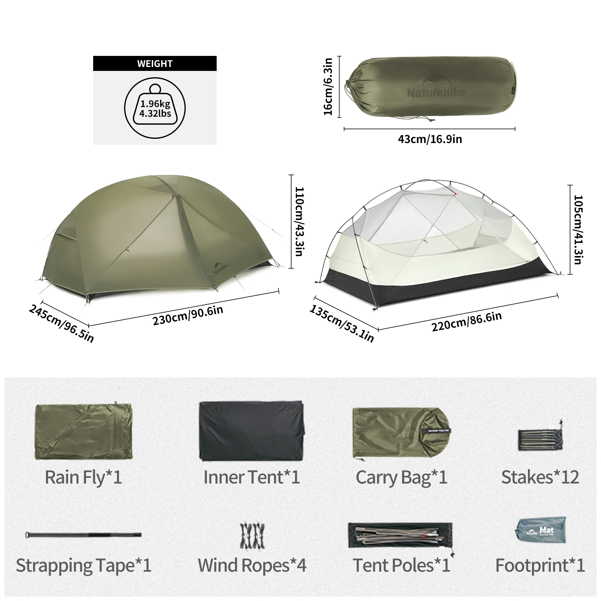 Mongar™ Pro 2-Person Ultralight Backpacking Tent - Image 12