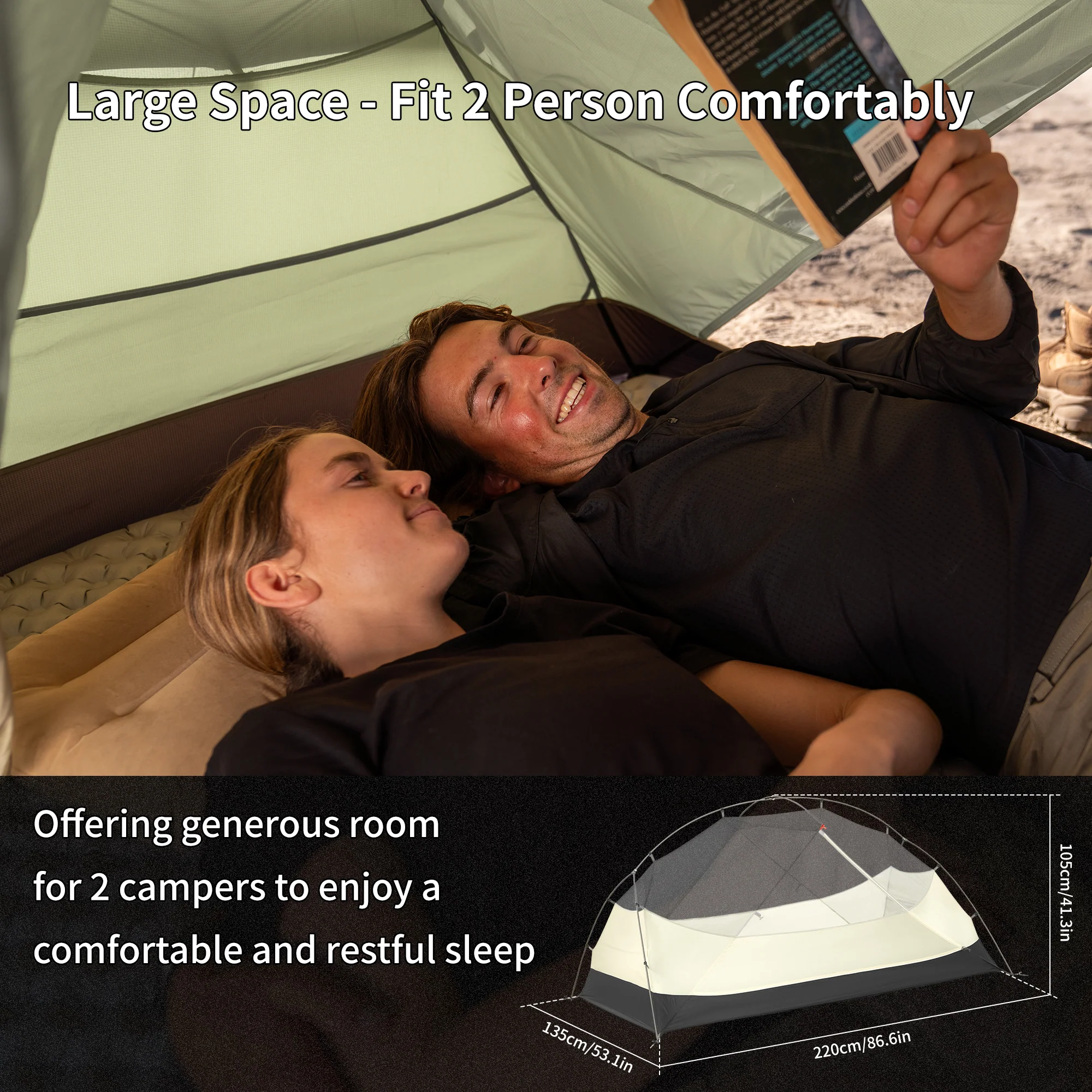 Mongar™ Pro 2-Person Ultralight Backpacking Tent - Image 9